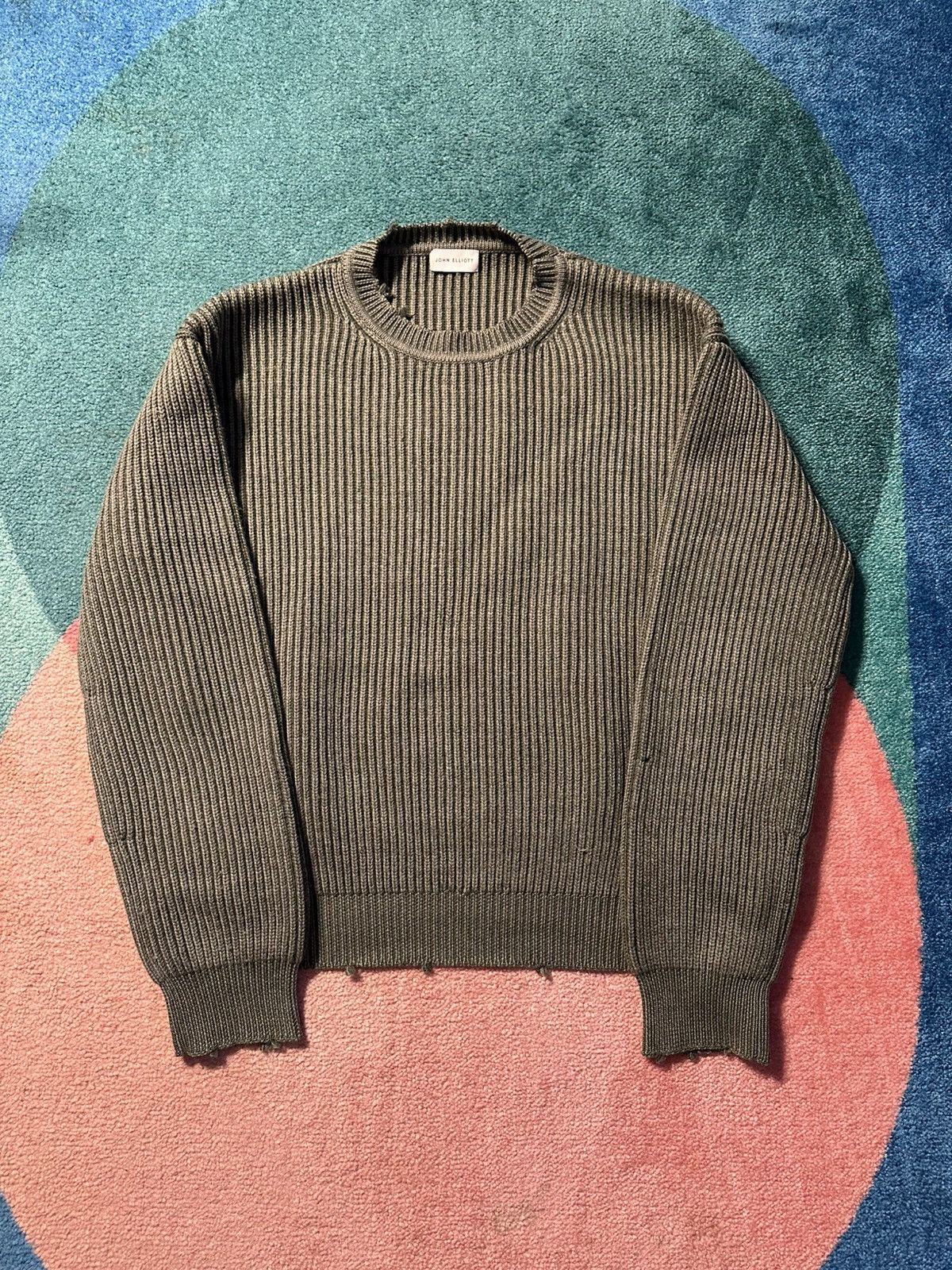 John Elliott John Elliot Structure Wool Knit Crewneck Size US XL / EU 56 / 4 - 1 Thumbnail
