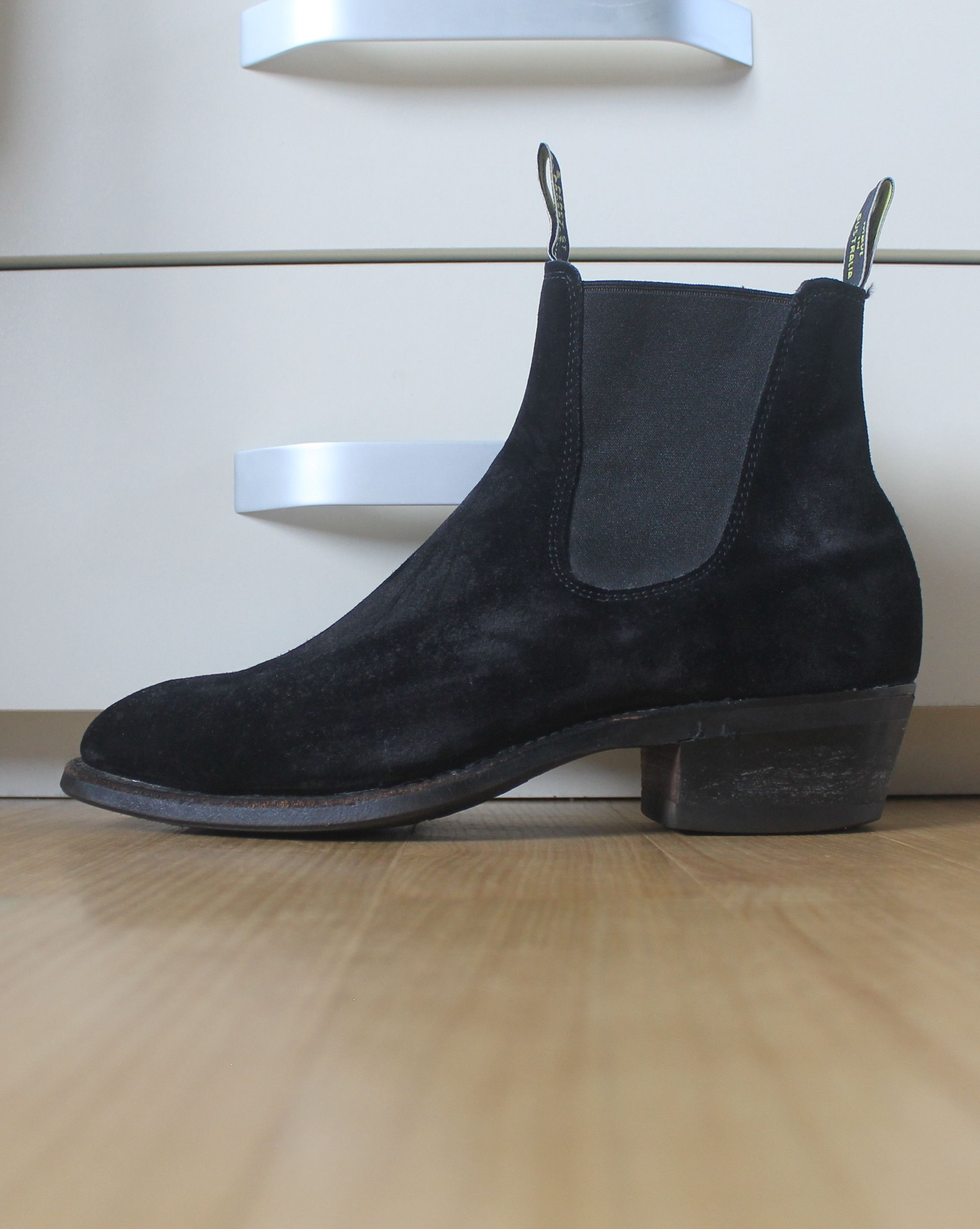 R.M. Williams R.M. Williams Suede Chelsea Black Boots Size US 8.5 / EU 41-42 - 8 Thumbnail