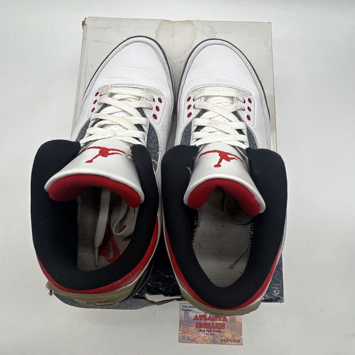 Jordan Brand Air Jordan 3 denim fire red Size US 9 / EU 42 - 7 Thumbnail