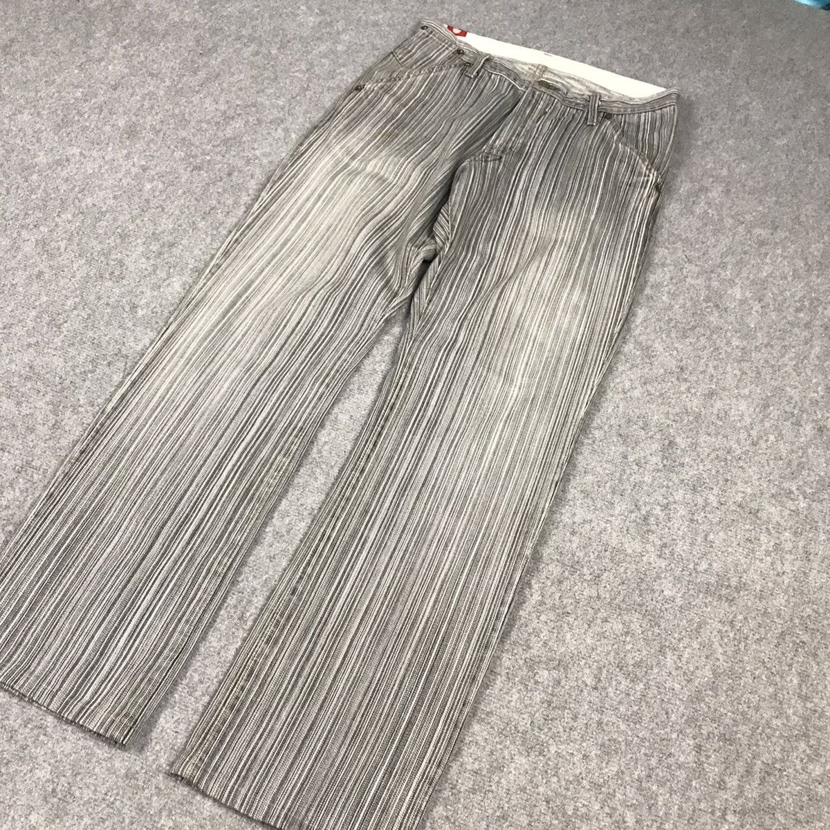 14th Addiction × If Six Was Nine × Japanese Brand BLUE WAY STRIPED STYLE JAPAN BAGGY DENIM PANTS Size US 30 / EU 46 - 4 Thumbnail
