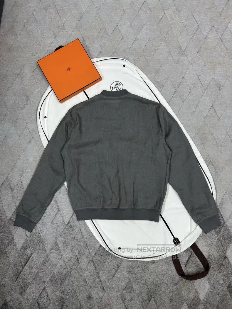 Hermes Hermes Elephant gray linen jacket, 100% linen, color is in Size US M / EU 48-50 / 2 - 4 Thumbnail