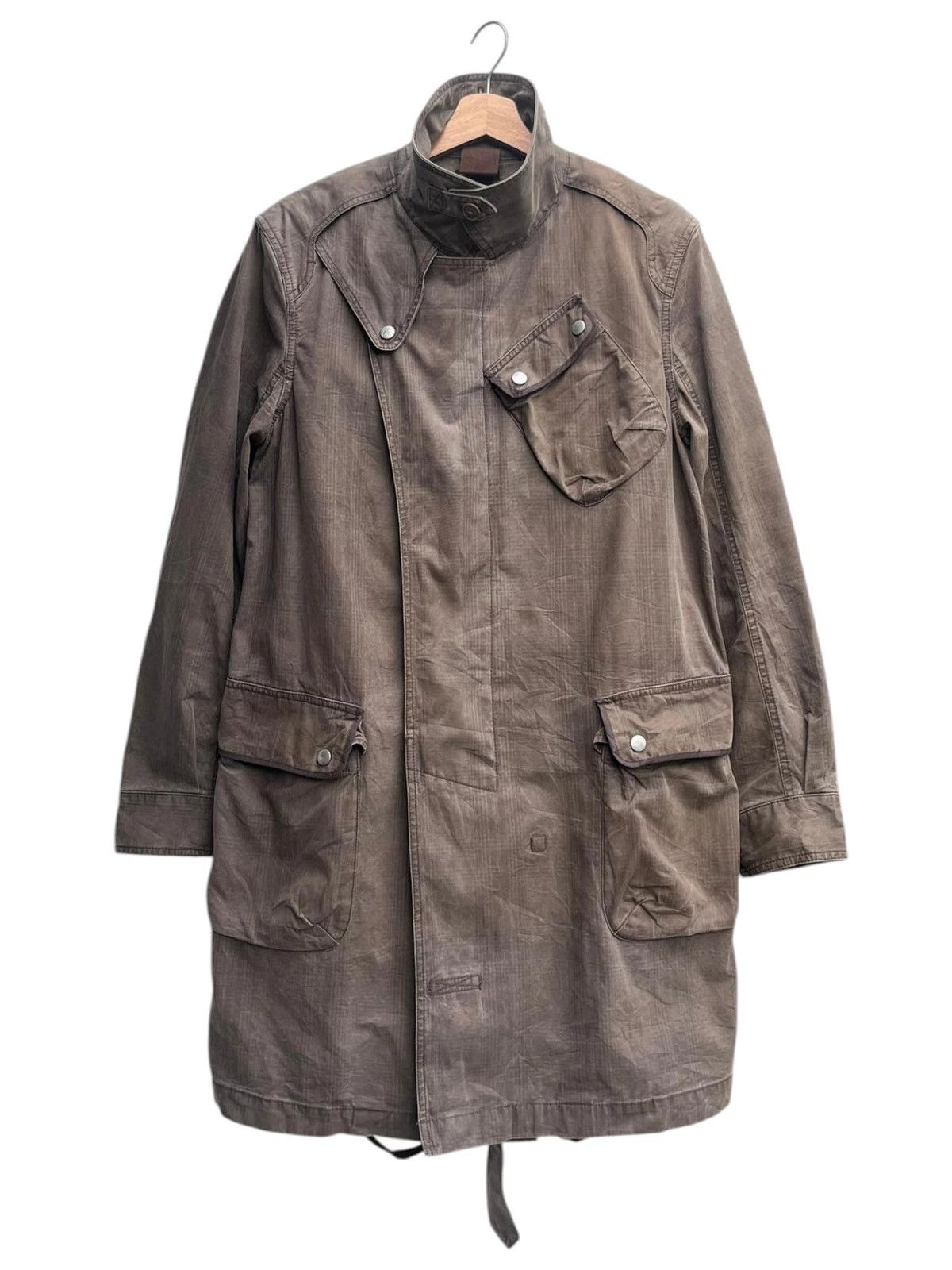 Paul Smith × R.Newbold R. Newbold Plaid Military Style Trench Coat Size US M / EU 48-50 / 2 - 2 Thumbnail