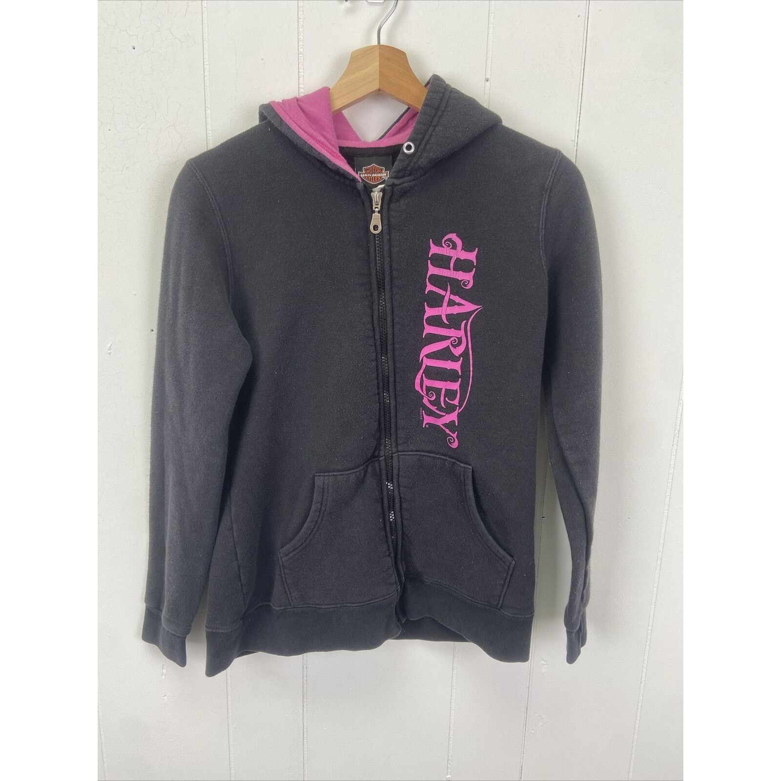 Harley Davidson Harley Davidson Black & Pink 2016 Women’s Sweater Size Small Size S / US 4 / IT 40 - 1 Thumbnail