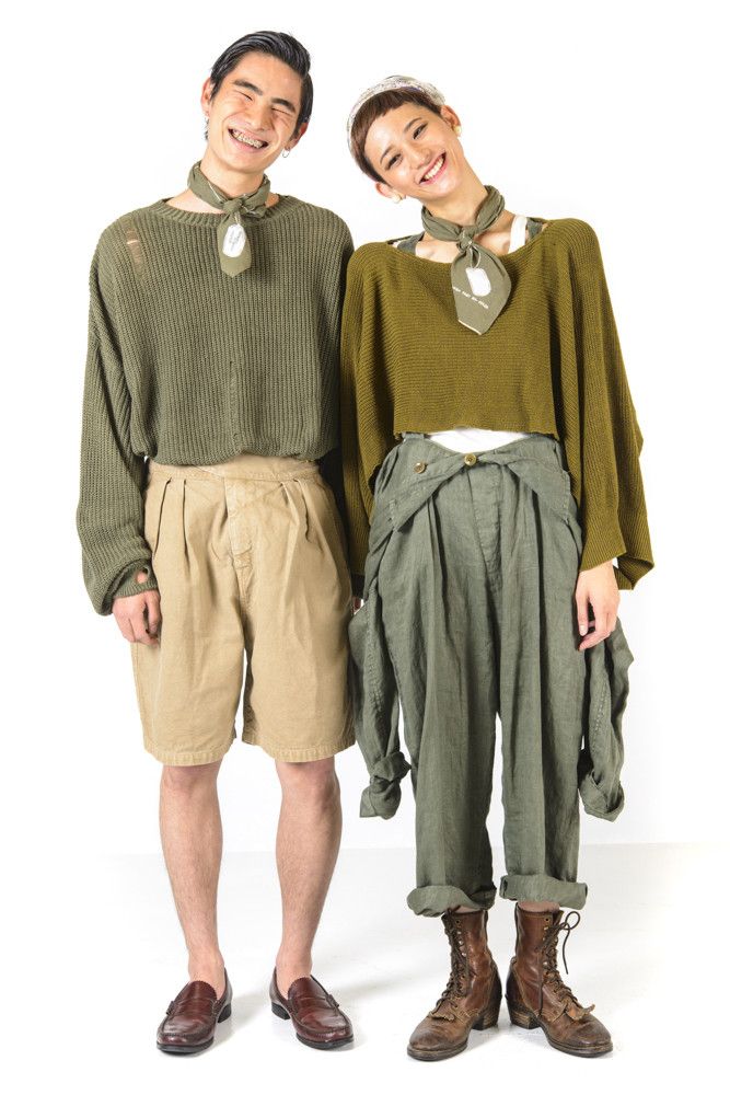 Kapital × Kapital Kountry 5G Cotton Linen Knit Distressed Cargo Remake Sweater Size US L / EU 52-54 / 3 - 11 Thumbnail