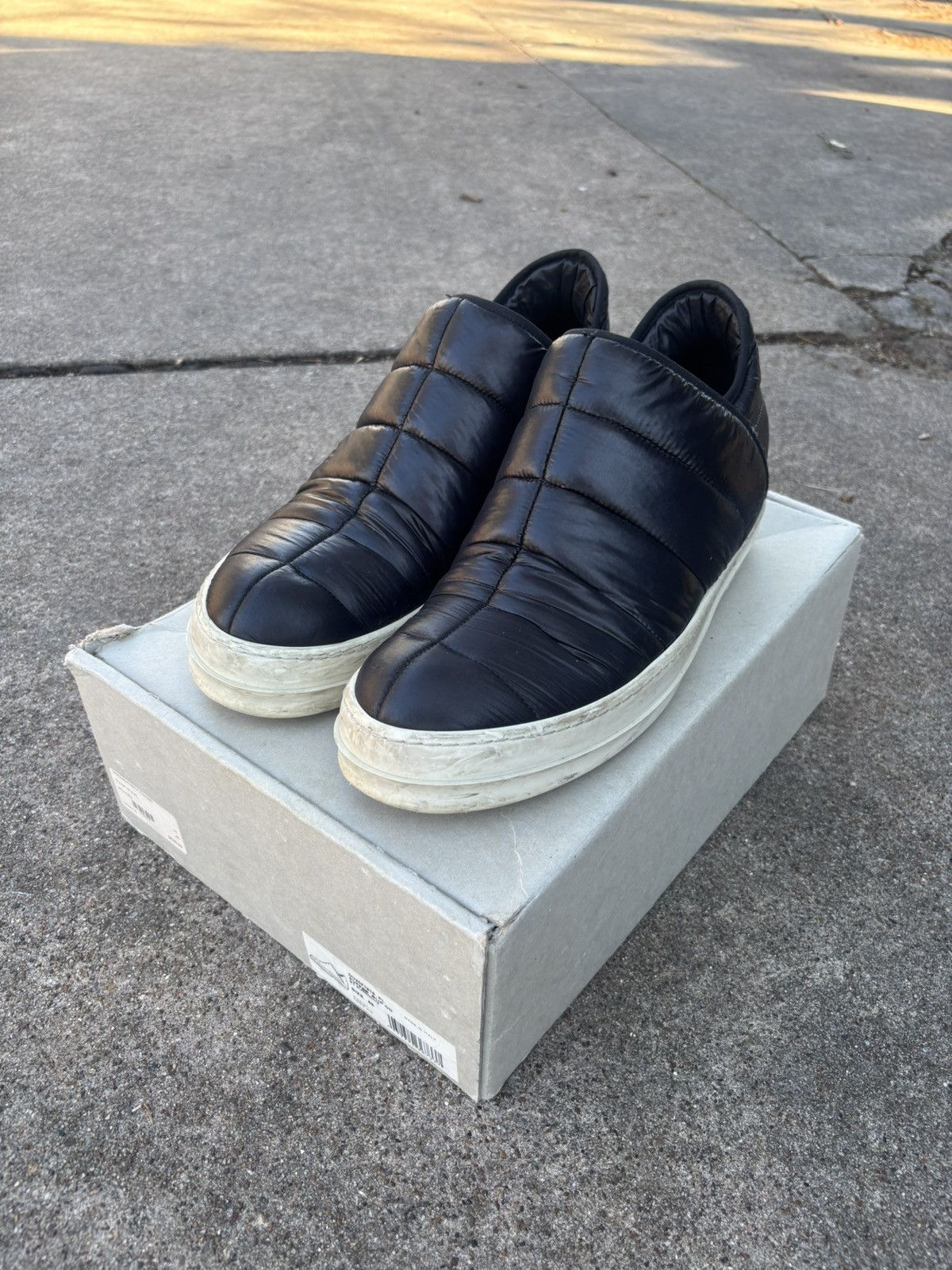 Rick Owens Drkshdw Rick Owens DRKSHDW puffer slip-on Size US 12 / EU 45 - 4 Thumbnail