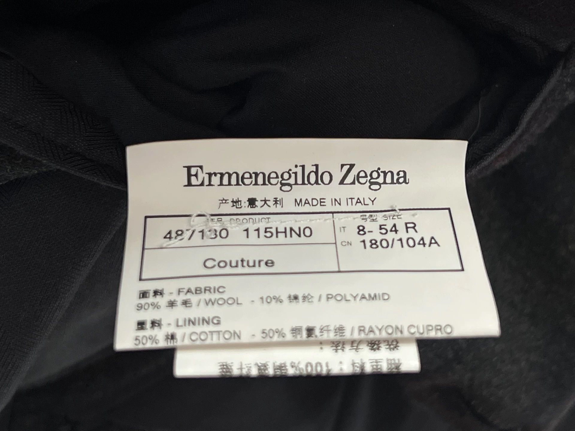 Ermenegildo Zegna EZ XXX Green Check Regular Fit Suit Men's 54 90% Wool Size 54R - 6 Thumbnail