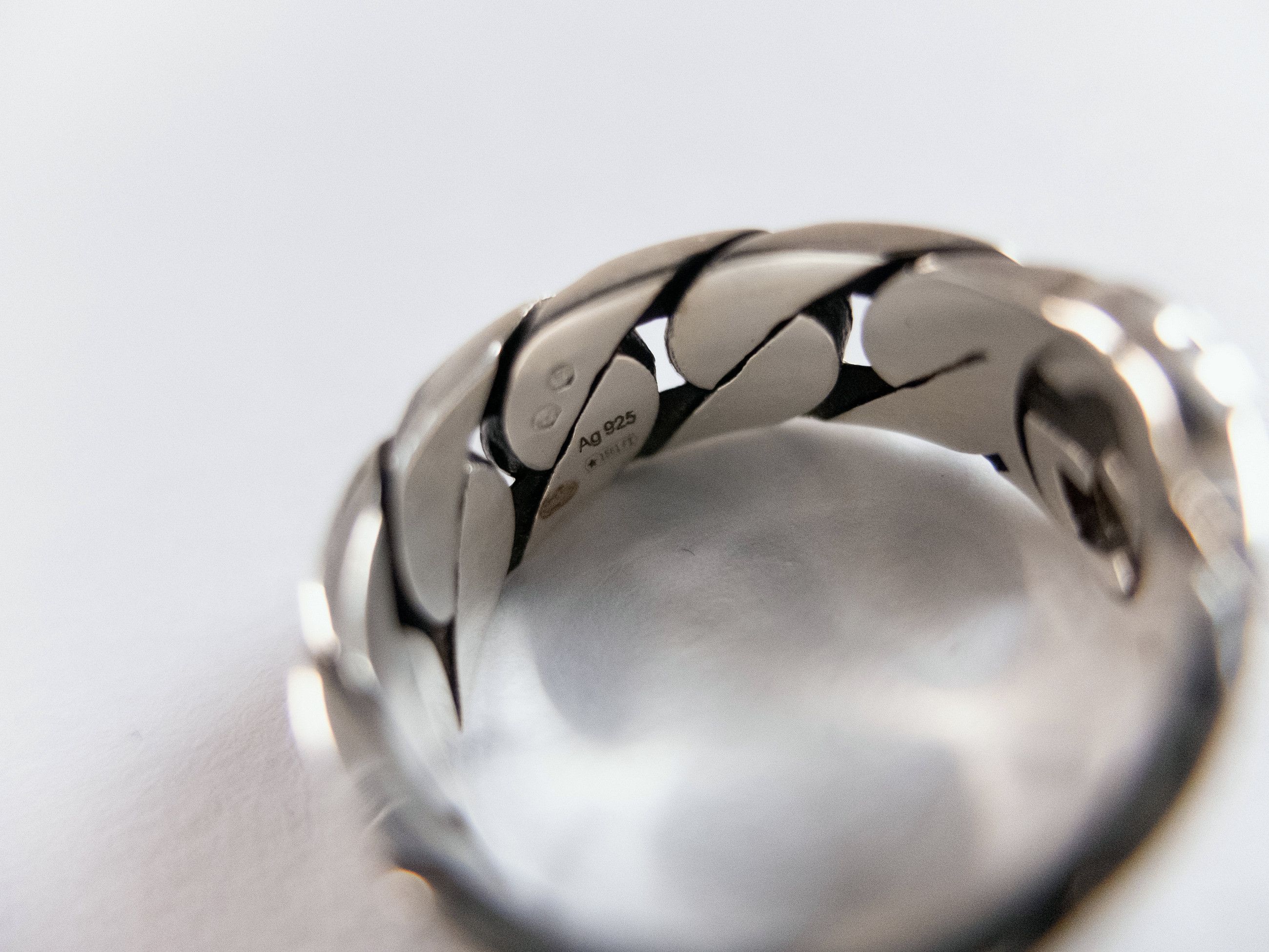Gucci GUCCI interlocking G logo silver chain ring Size 20 / 9 Size ONE SIZE - 9 Thumbnail
