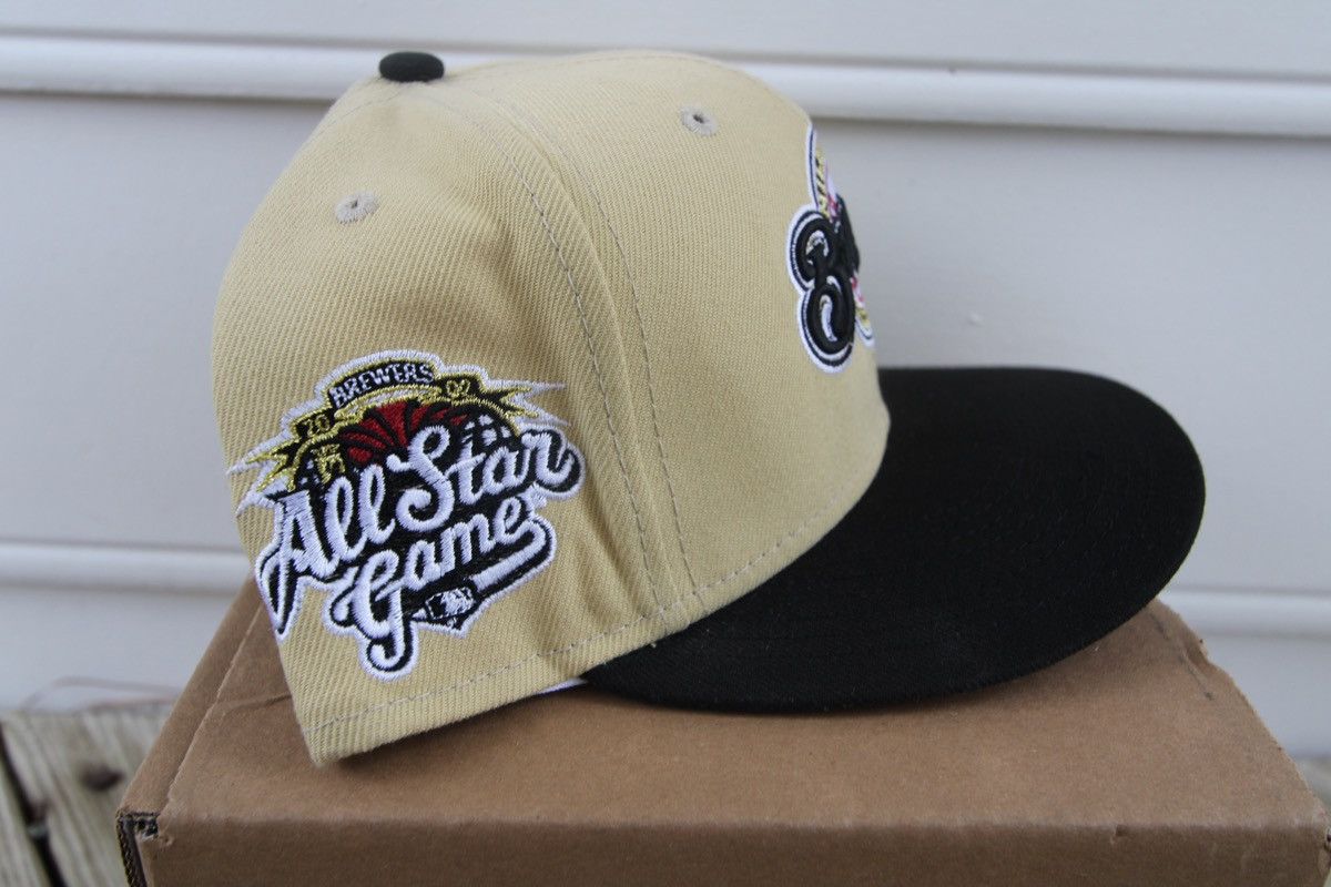 Hat Club × MLB × New Era 7 1/2 New Era Milwaukee Brewers Exclusive Fitted Size ONE SIZE - 2 Thumbnail