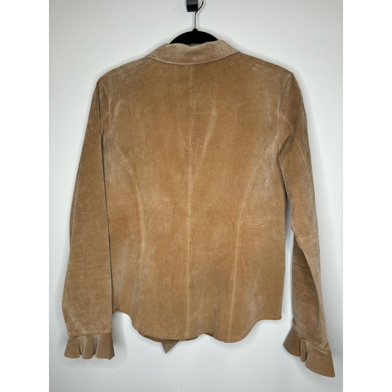 Vintage Margaret Godfrey vintage suede jacket with ruffle detail￼ Size M / US 6-8 / IT 42-44 - 2 Thumbnail