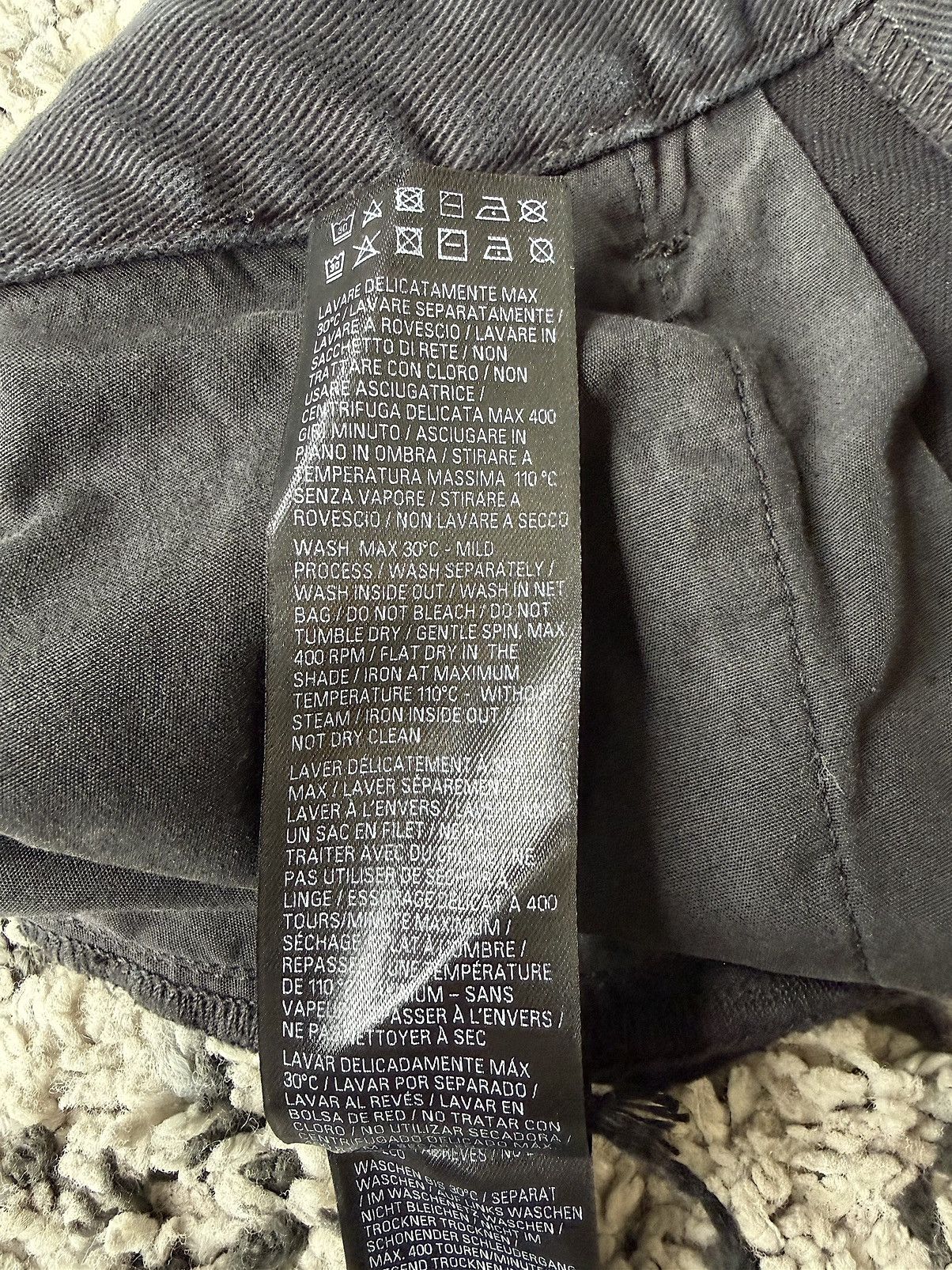 Balenciaga New Mud Show Super Destroyed Black Denim Jeans (M) Size US 34 / EU 50 - 15 Thumbnail