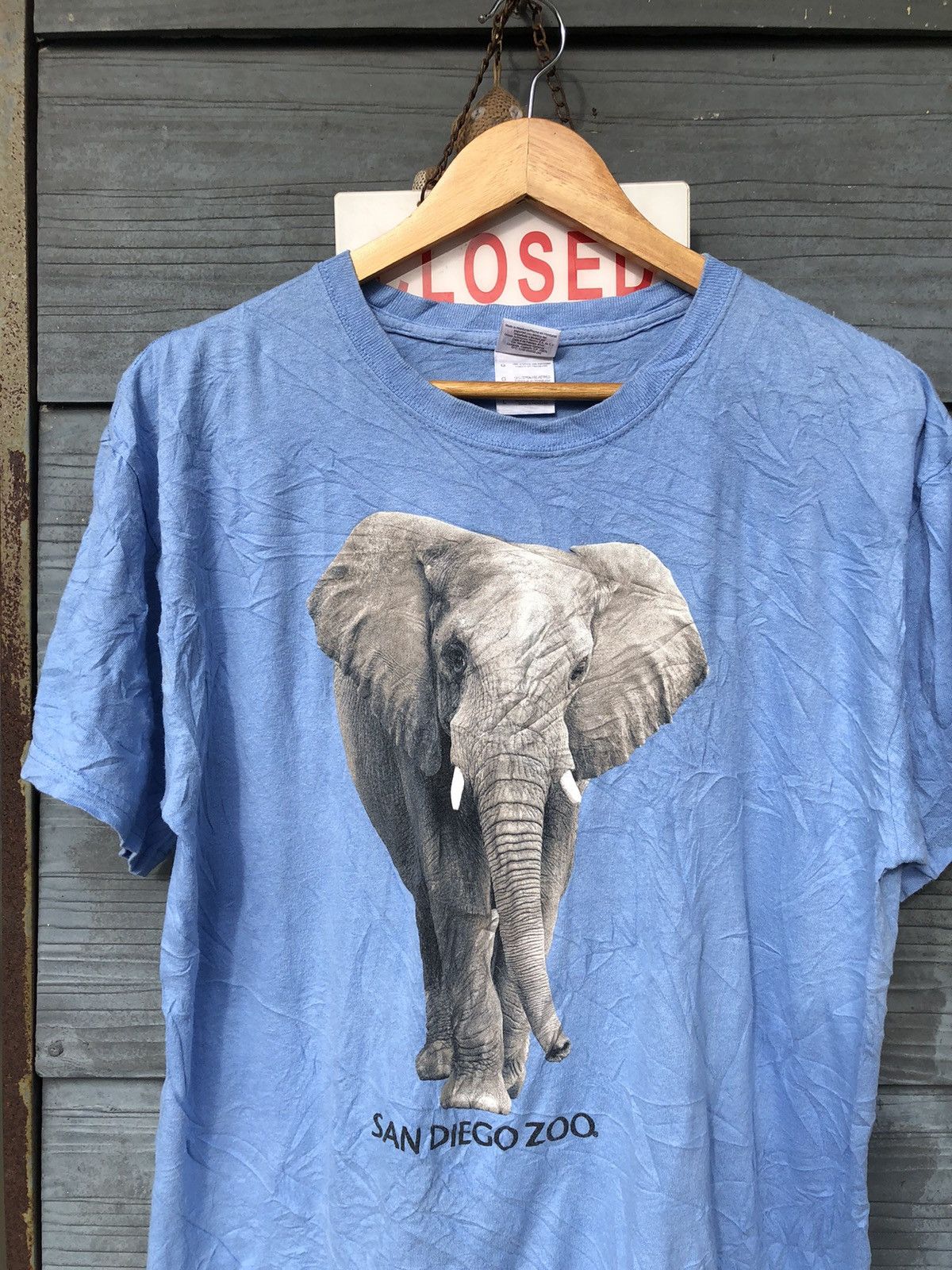 The Mountain × Vintage Vintage Y2K Elephant San Diego Zoo Mirror Printed Tee Size US L / EU 52-54 / 3 - 2 Thumbnail
