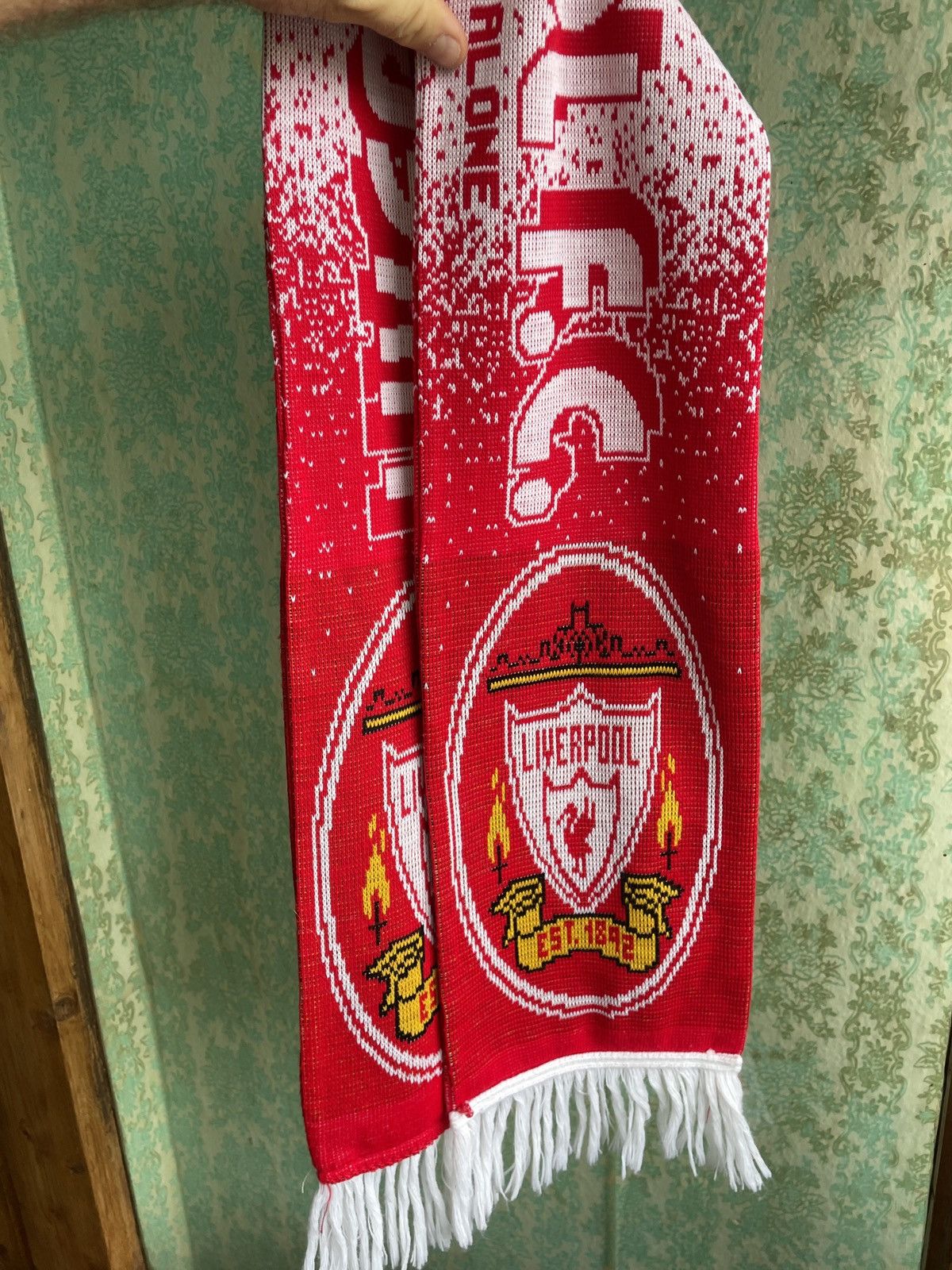 Vintage Liverpool F.C Anfield You’ll Never Walk Alone football scarf Size ONE SIZE - 7 Thumbnail