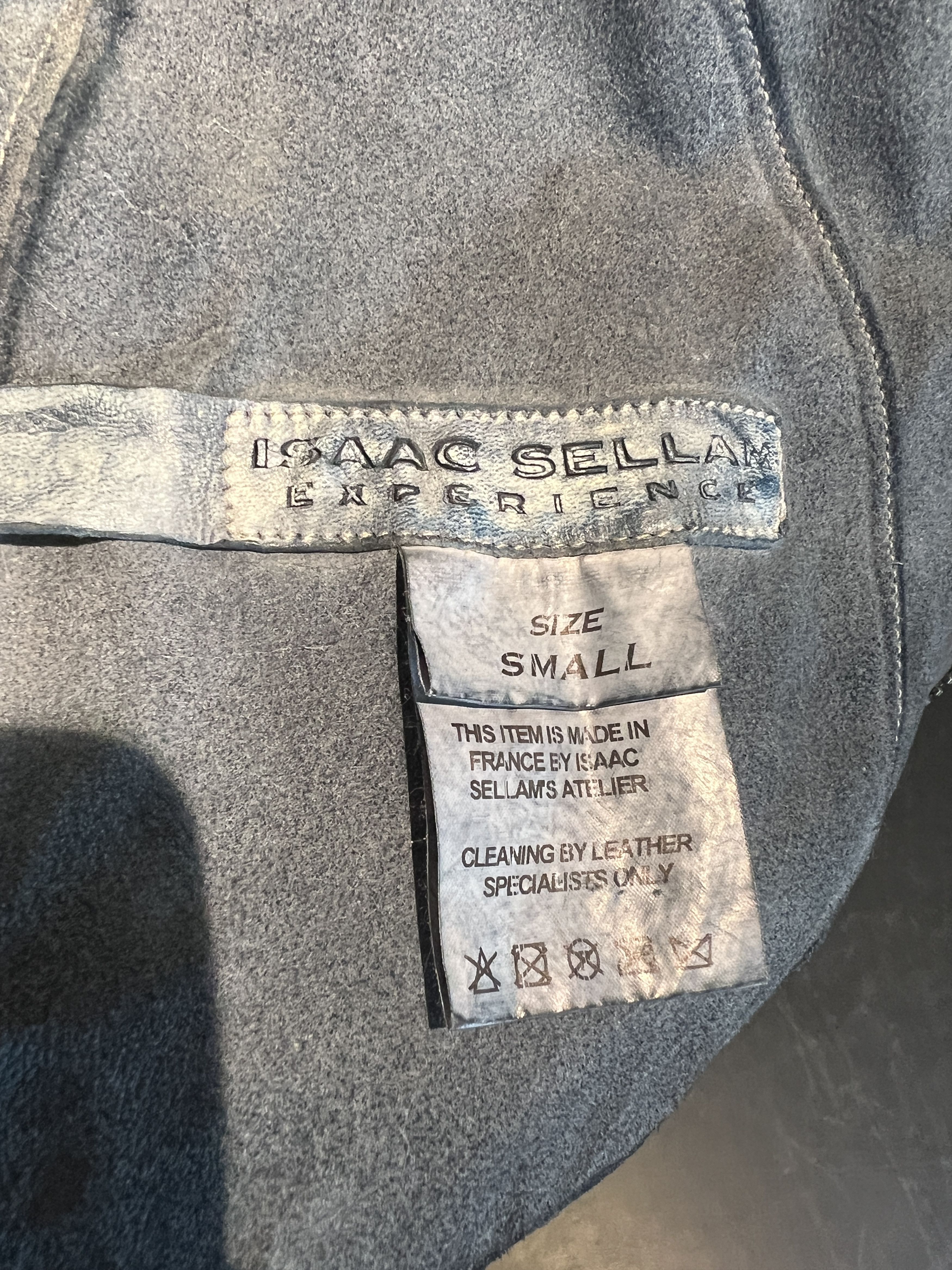 Isaac Sellam Experience Isaac Sellam Blue Calf Leather Bomber (FR 46 / S) Size US S / EU 44-46 / 1 - 3 Thumbnail