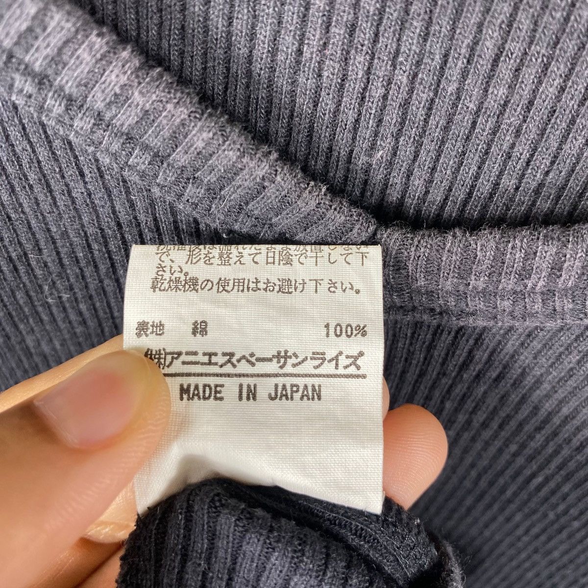 agnes b. Vintage AGNES B. Homme Paris Thermal Black Faded Tops Tee Size M / US 6-8 / IT 42-44 - 8 Thumbnail