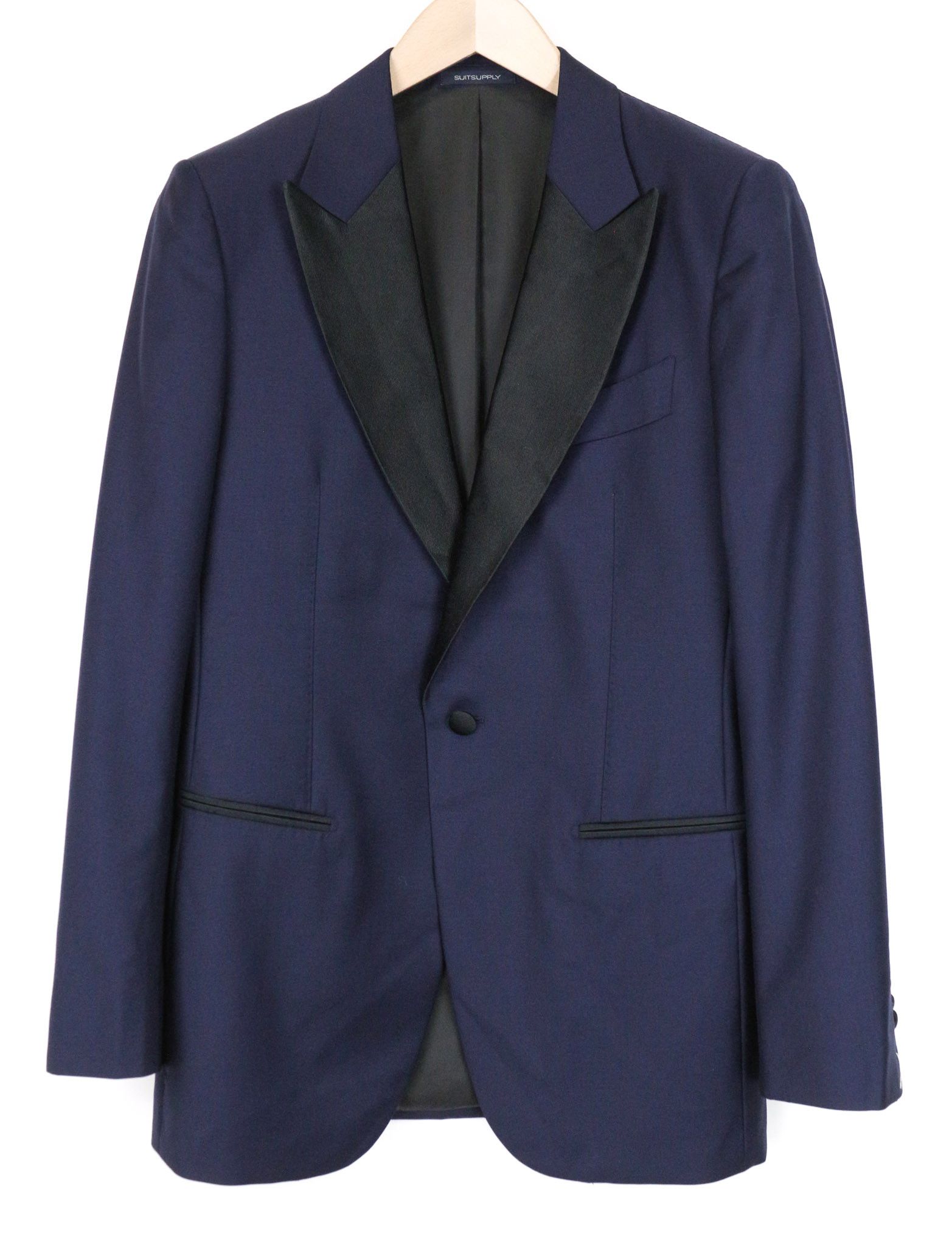 Suitsupply LAZIO TUX UK36R Navy Wool S130s 3Pc Suit 75155 Size 36R - 2 Thumbnail