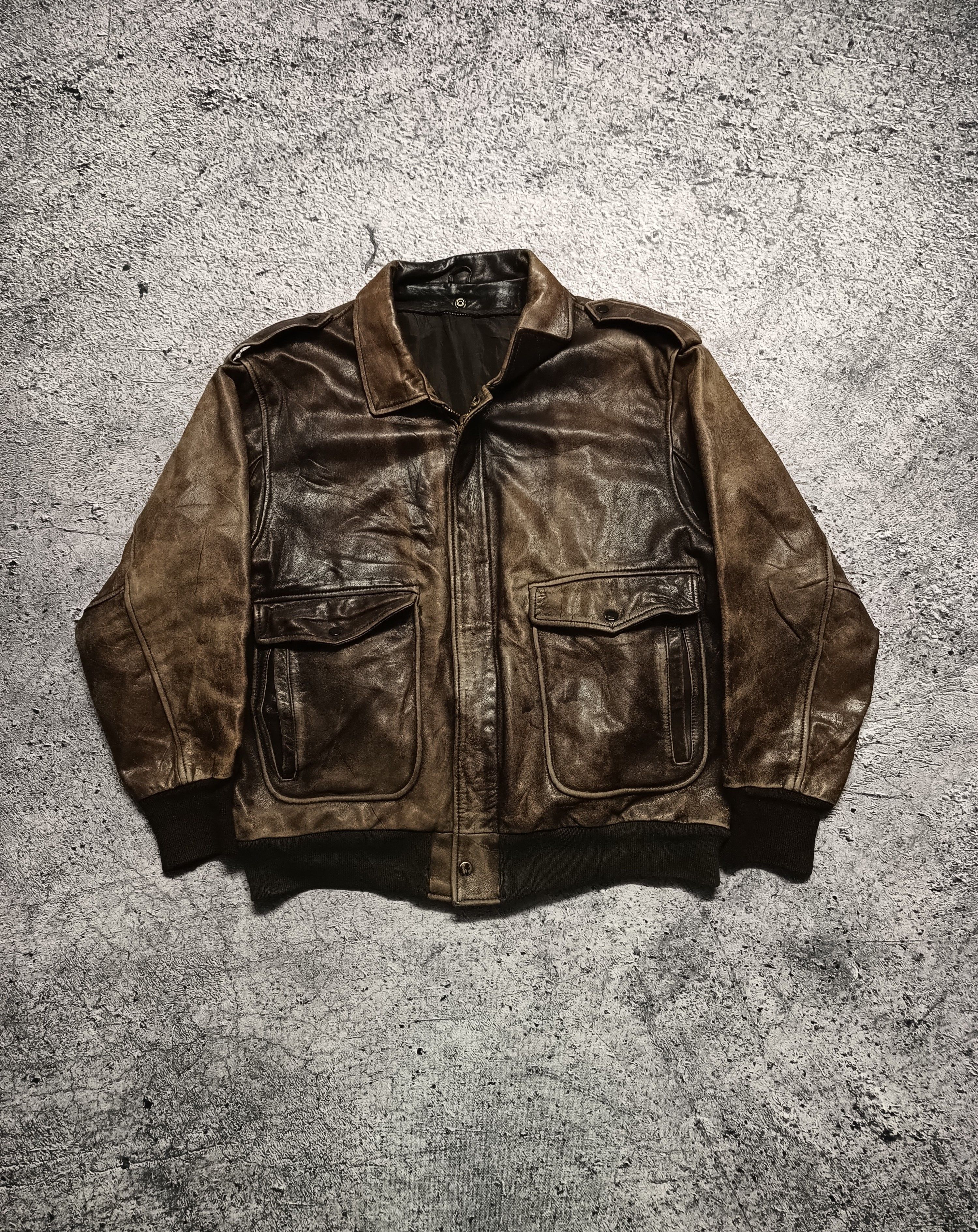 Genuine Leather × Vintage Richa Cannonball Leather Jacket
