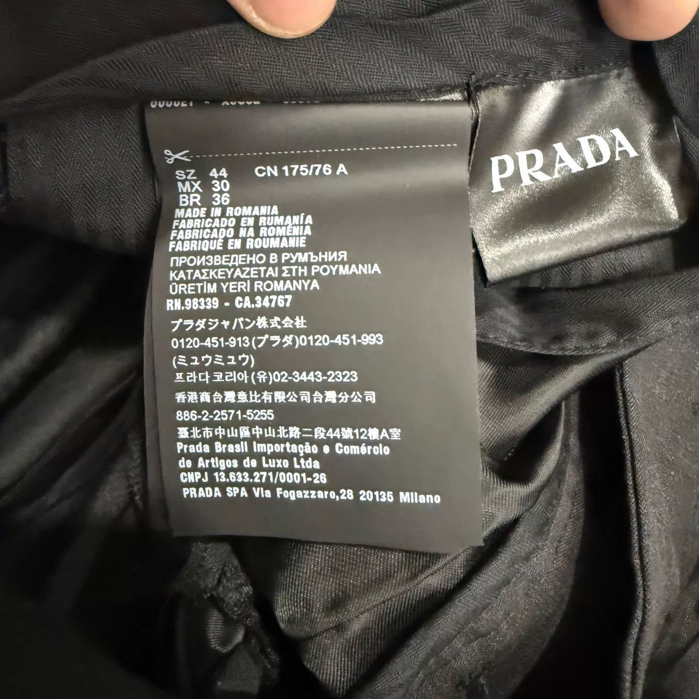 Prada Prada Black Suit Trousers 44 New Size US 28 / EU 44 - 4 Thumbnail