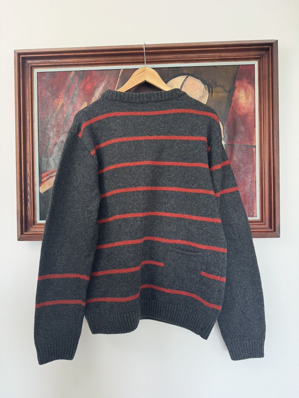 Dolce & Gabbana DOLCE GABBANA LUXURY Y2K VINTAGE STRIPED KNIT SWEATER WOOL Size US L / EU 52-54 / 3 - 2 Thumbnail