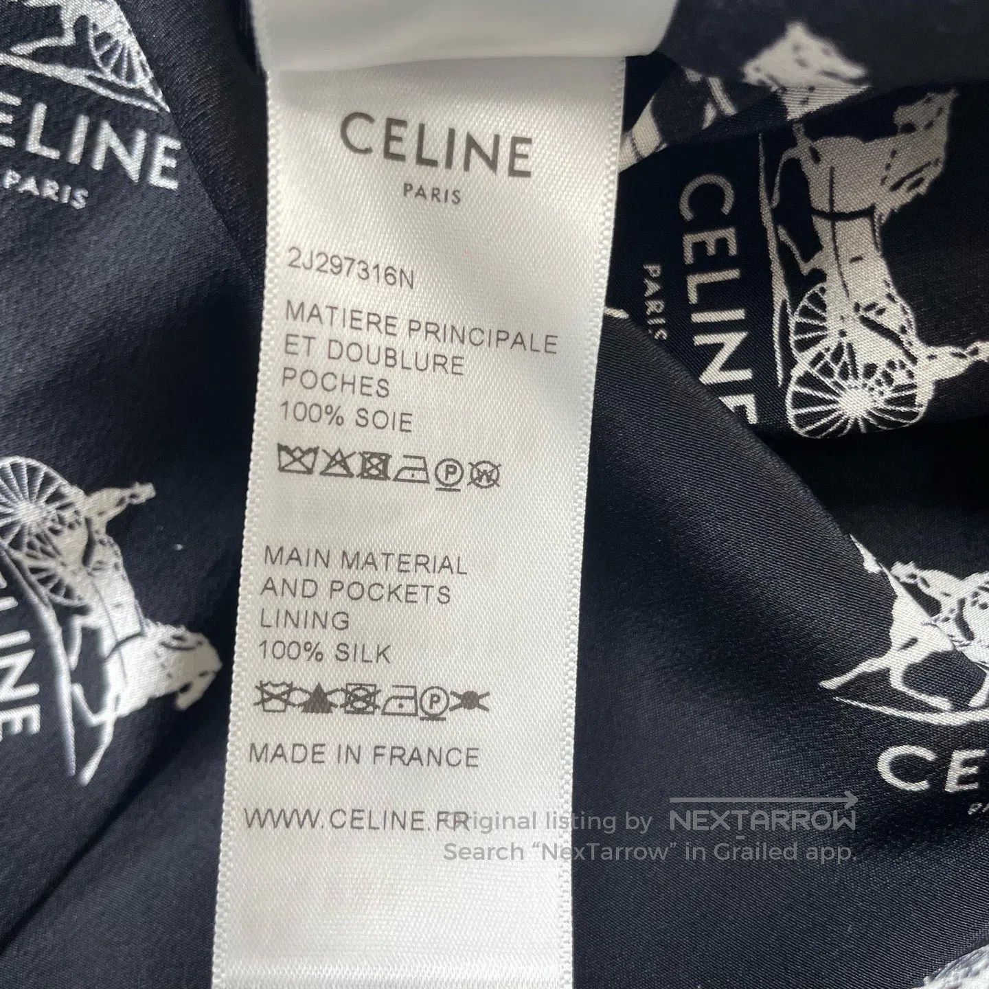 Celine CELINE Logo Printed Casual A-Line Skirt| Size 33" - 6 Thumbnail