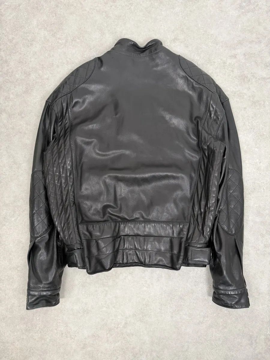 Claude Montana 1990s Claude Montana Black Padded Biker Leather Jacket Size US M / EU 48-50 / 2 - 2 Thumbnail
