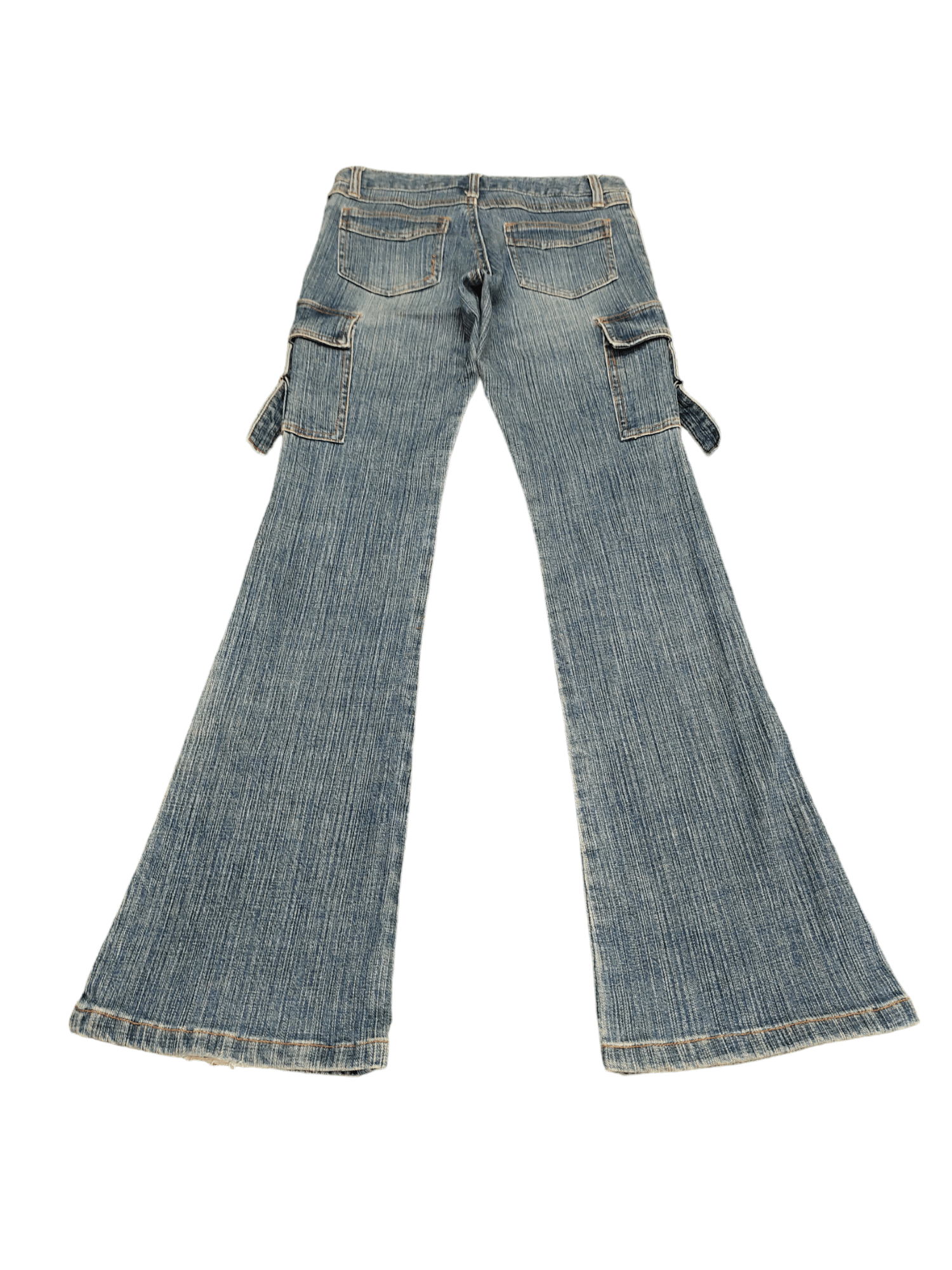 GOSTAR DE FUGA Flare Jeans Japan Cargo Faded Low Rise Boot Cut Y2k Goa Size US 27 - 11 Thumbnail