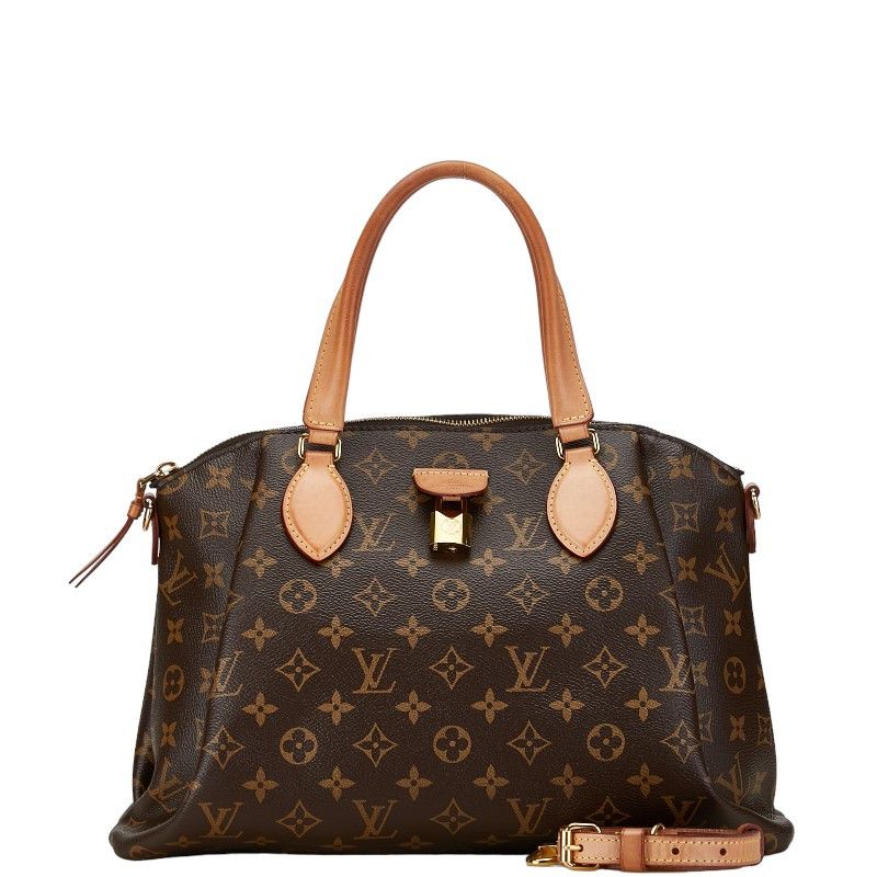 Louis Vuitton Louis Vuitton Louis Vuitton Monogram Riboli MM Handbag M44546 Brown PVC Leather Canvas Handbag M44546 in Very Good Condition Grailed