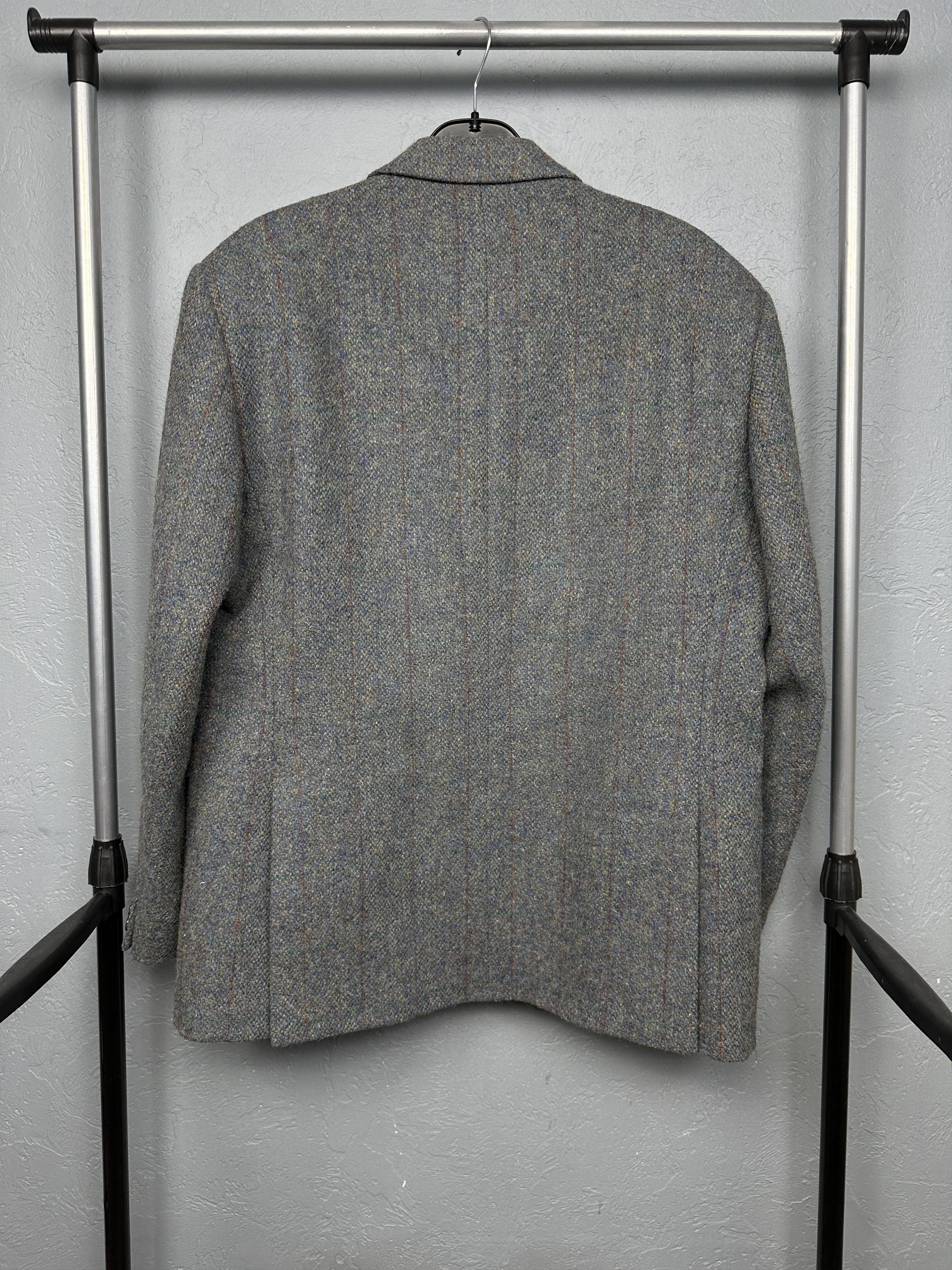 Harris Tweed Harris Tweed Wool Vintage Mens Two Buttons Blazer Jacket Size 44R - 8 Thumbnail
