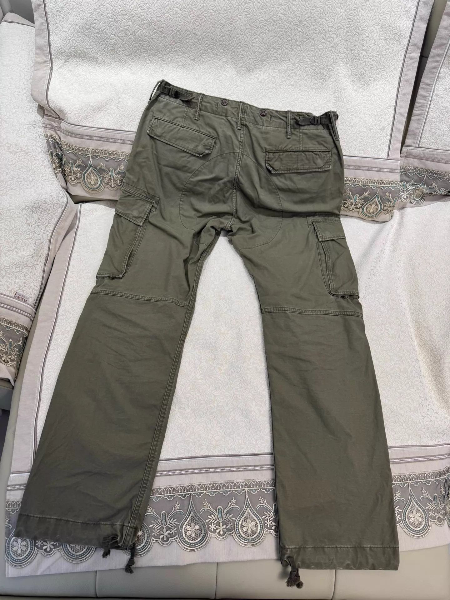 RRL Ralph Lauren DOUBLE RL SS22 Slim Work Pants Men's Green 34x32 Size US 34 / EU 50 - 6 Thumbnail
