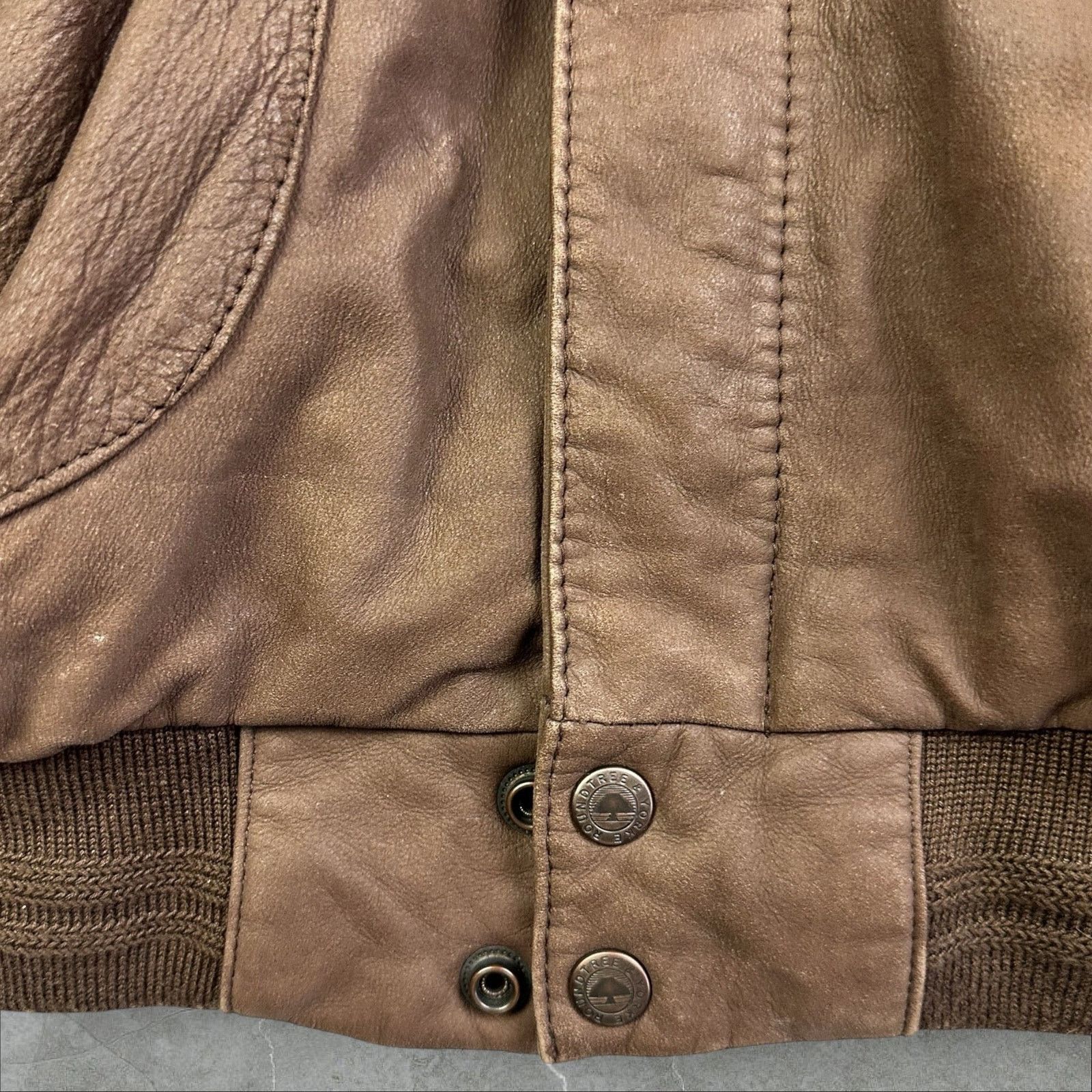 Roundtree & Yorke RoundTree & Yorke Genuine Leather Jacket - Brown, XL Size US XL / EU 56 / 4 - 4 Thumbnail