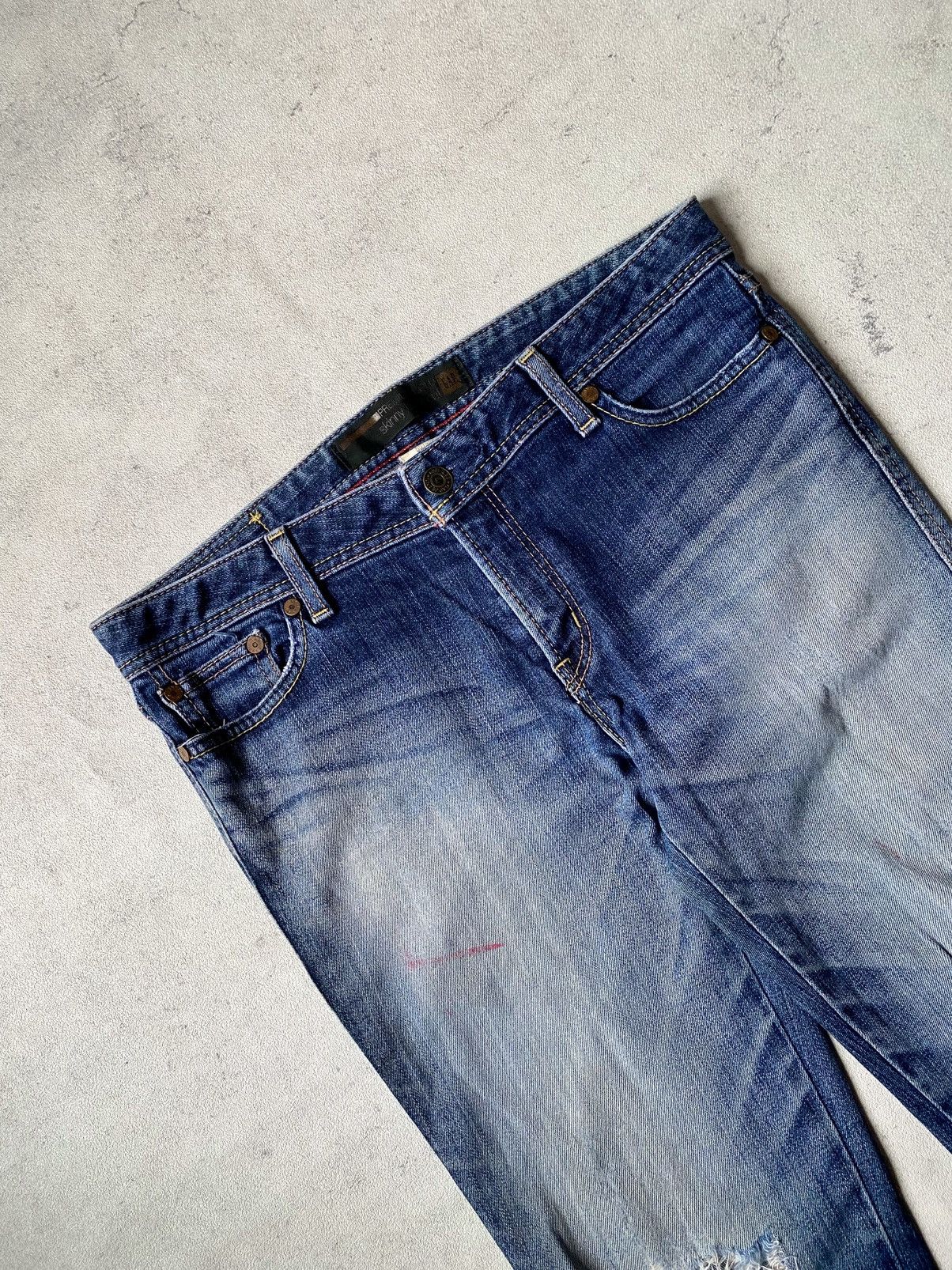 Gap GAP Premium Gold Skinny Boot Cut Jeans Size 30" / US 8 / IT 44 - 6 Thumbnail
