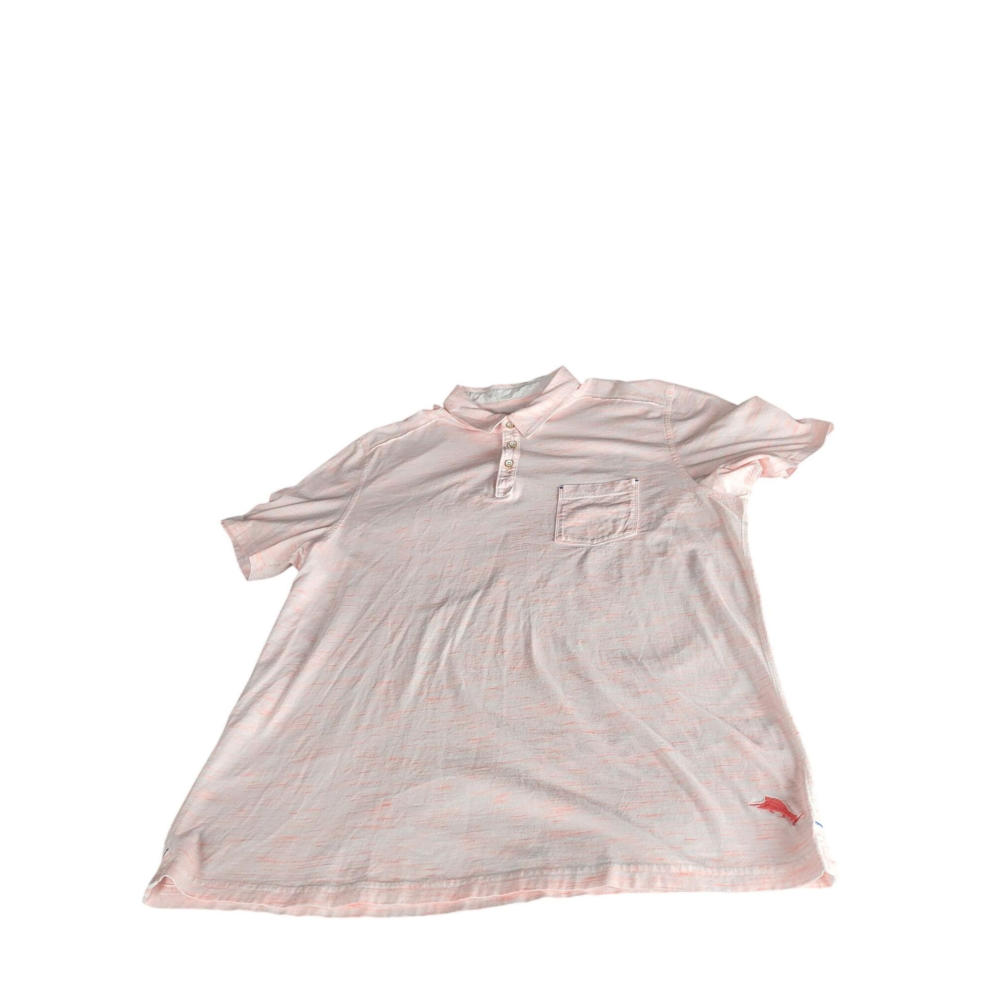 Tommy Bahama Tommy Bahama Beach Blast Polo Men Sz XL Pink Logo Pocket Isl Size US XL / EU 56 / 4 - 1 Thumbnail