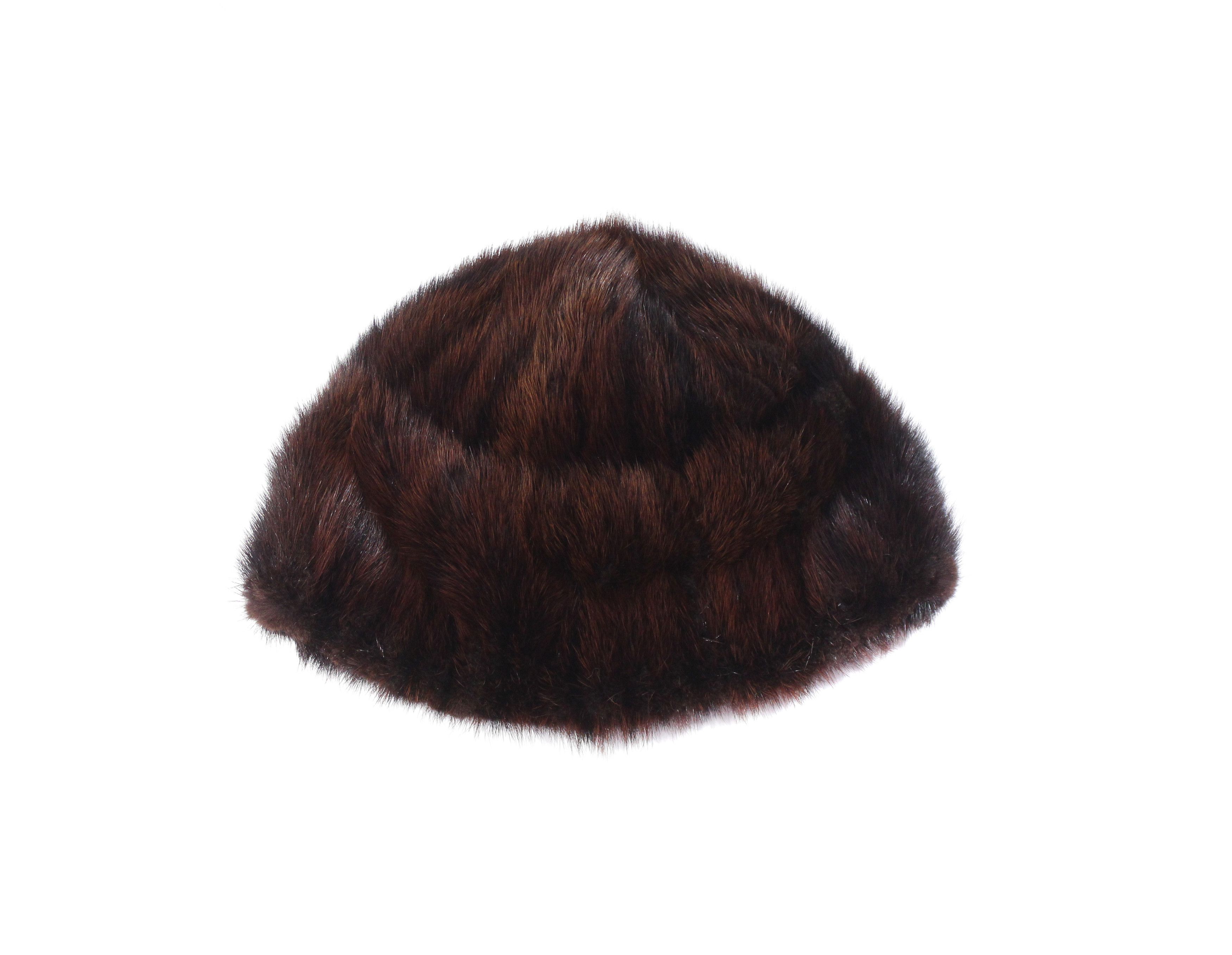 Vintage Soviet 80S Fur Hat Size ONE SIZE - 1 Thumbnail