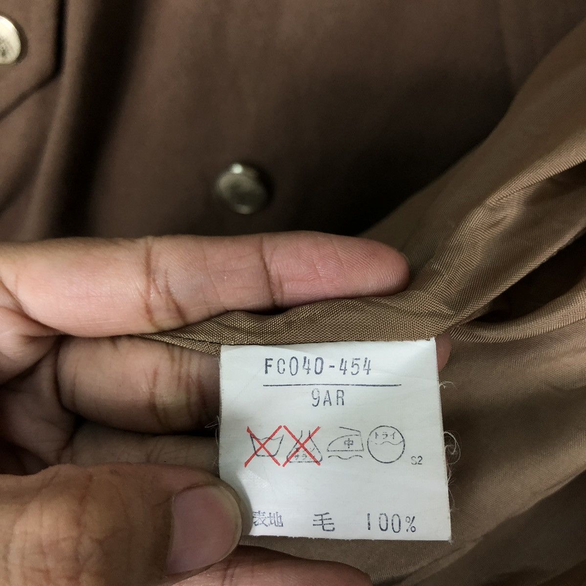 Burberry 🔥RICH BROWN - VINTAGE WOOL BOMBER JACKET BURBERRYS Size US M / EU 48-50 / 2 - 19 Thumbnail