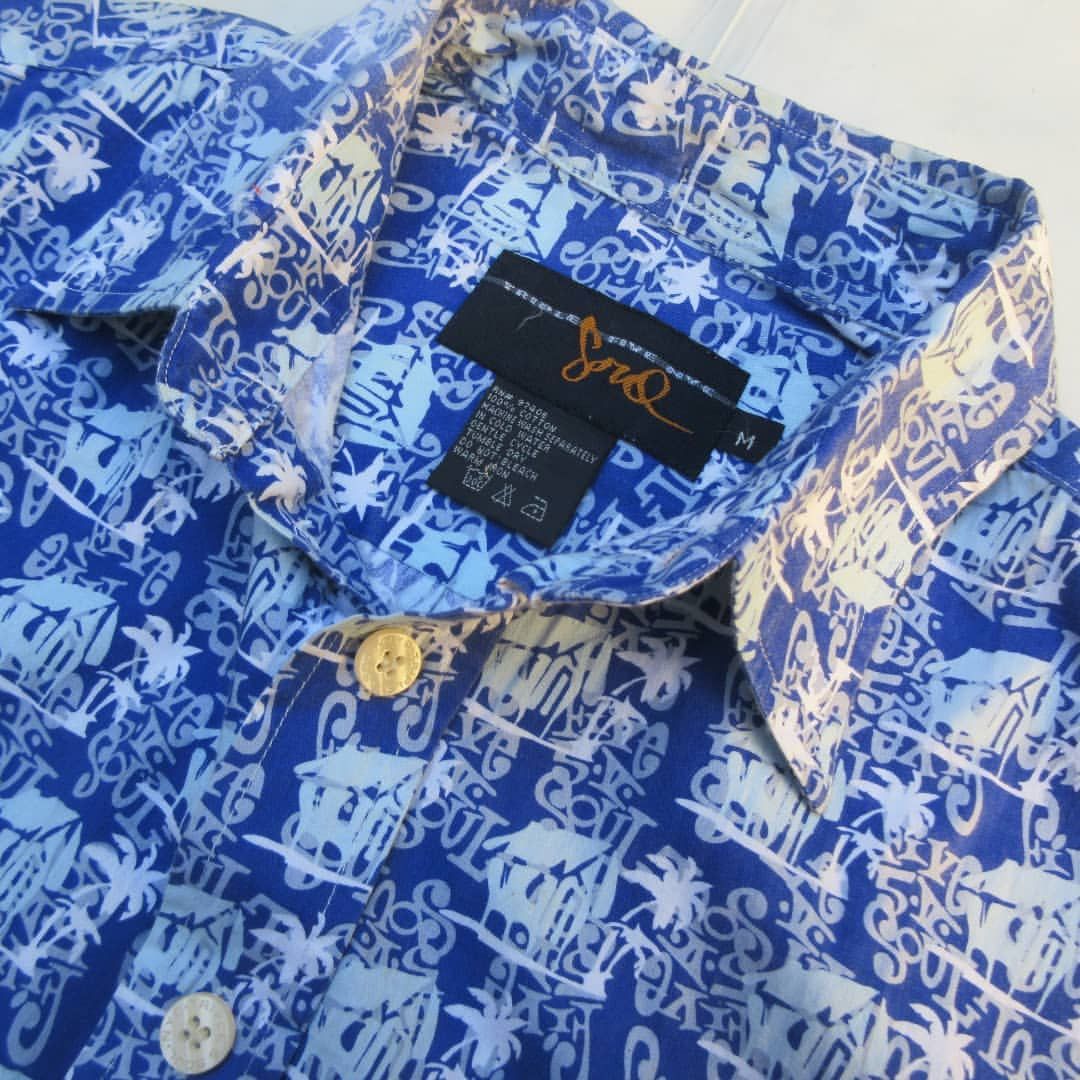 Triple 5 Soul × Vintage Vtg Triple 5 Five Soul Brooklyn NYC Navy S/S Button up hawai Size US M / EU 48-50 / 2 - 8 Thumbnail