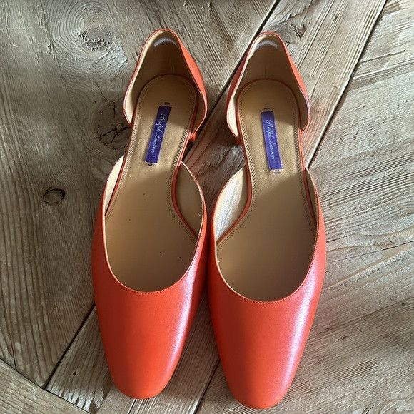 Ralph Lauren Purple Label RALPH LAUREN purple label orange leather ballerina flats 39 Size US 9 / IT 39 - 9 Thumbnail
