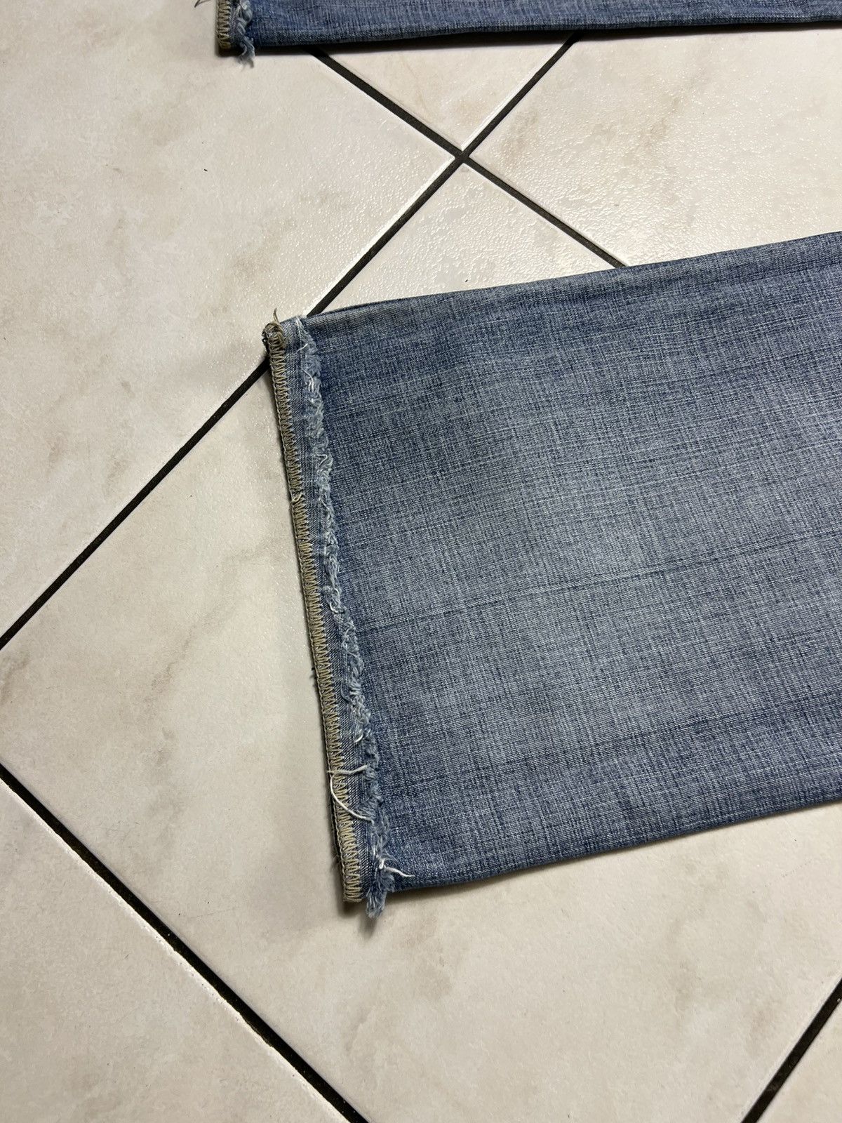 If Six Was Nine Vintage Teddy Smith y2k distressed denim flared jeans pants Size US 34 / EU 50 - 17 Thumbnail