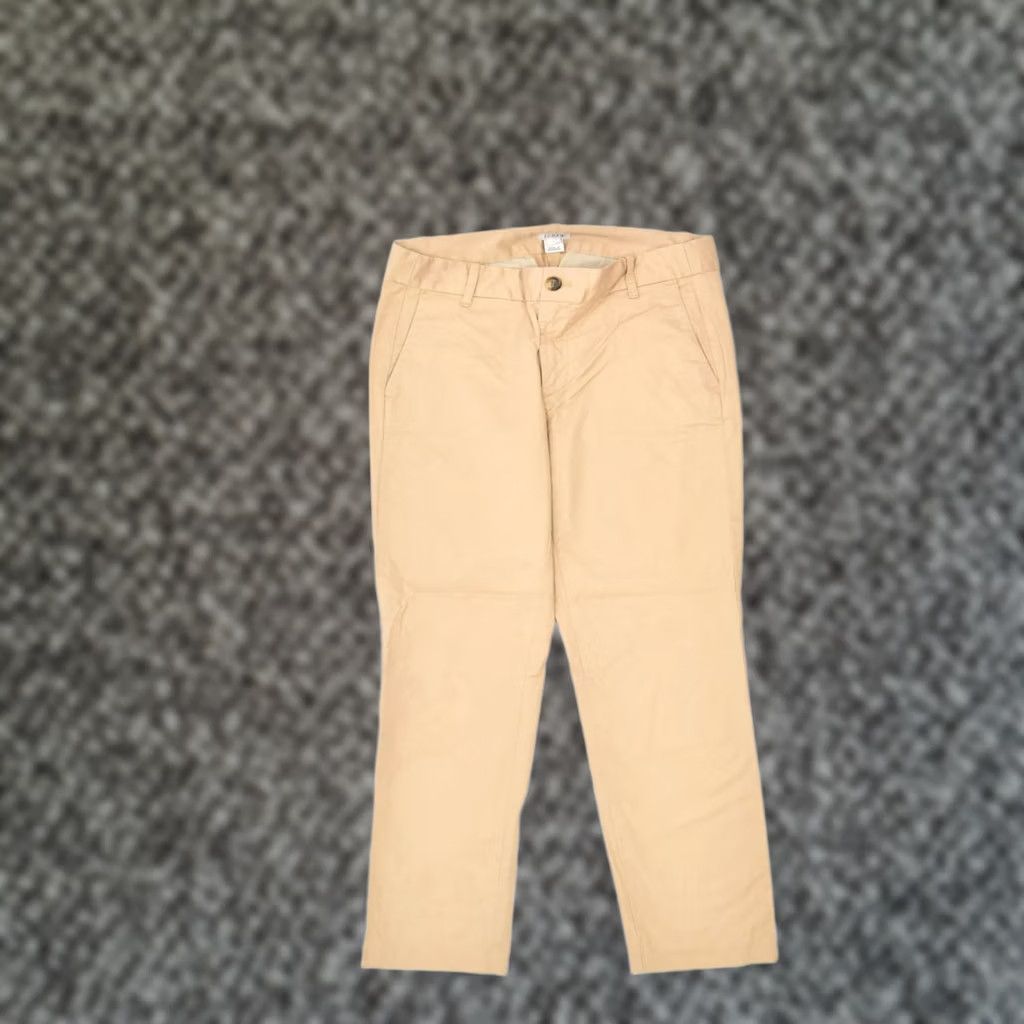 J.Crew VINTAGE J. CREW Womens Tapered Chino Trousers US 2 XS W30 L27 Brown Cotton OQ13 Size 26" / US 2 / IT 38 - 1 Thumbnail