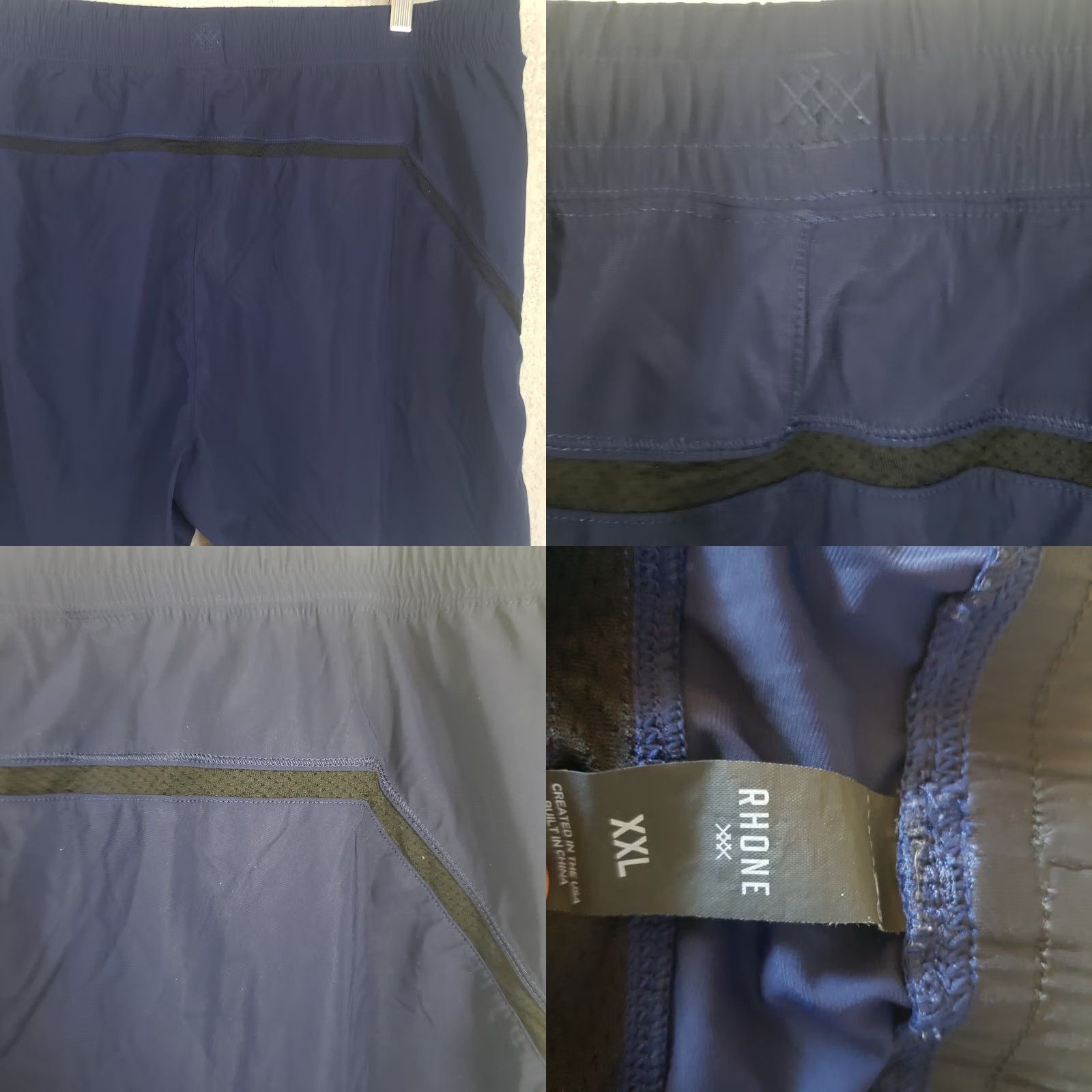 Rhone Rhone Athletic Running Shorts Men's 2XL Blue Drawstring Pockets 9in Inseam Stretch New Size US 39 - 8 Thumbnail