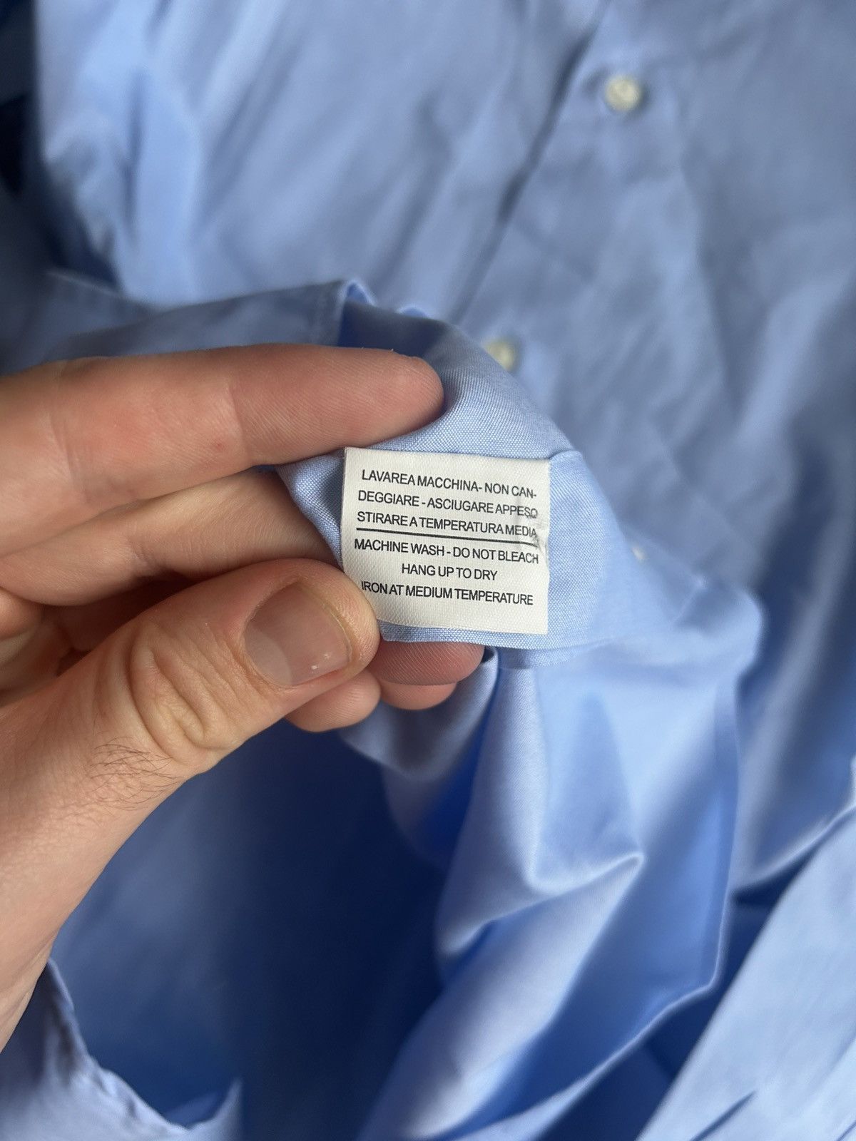 Boggi Boggi Milano Regular Fit Mens Blue Shirt Solid Style Size M Size US M / EU 48-50 / 2 - 11 Thumbnail