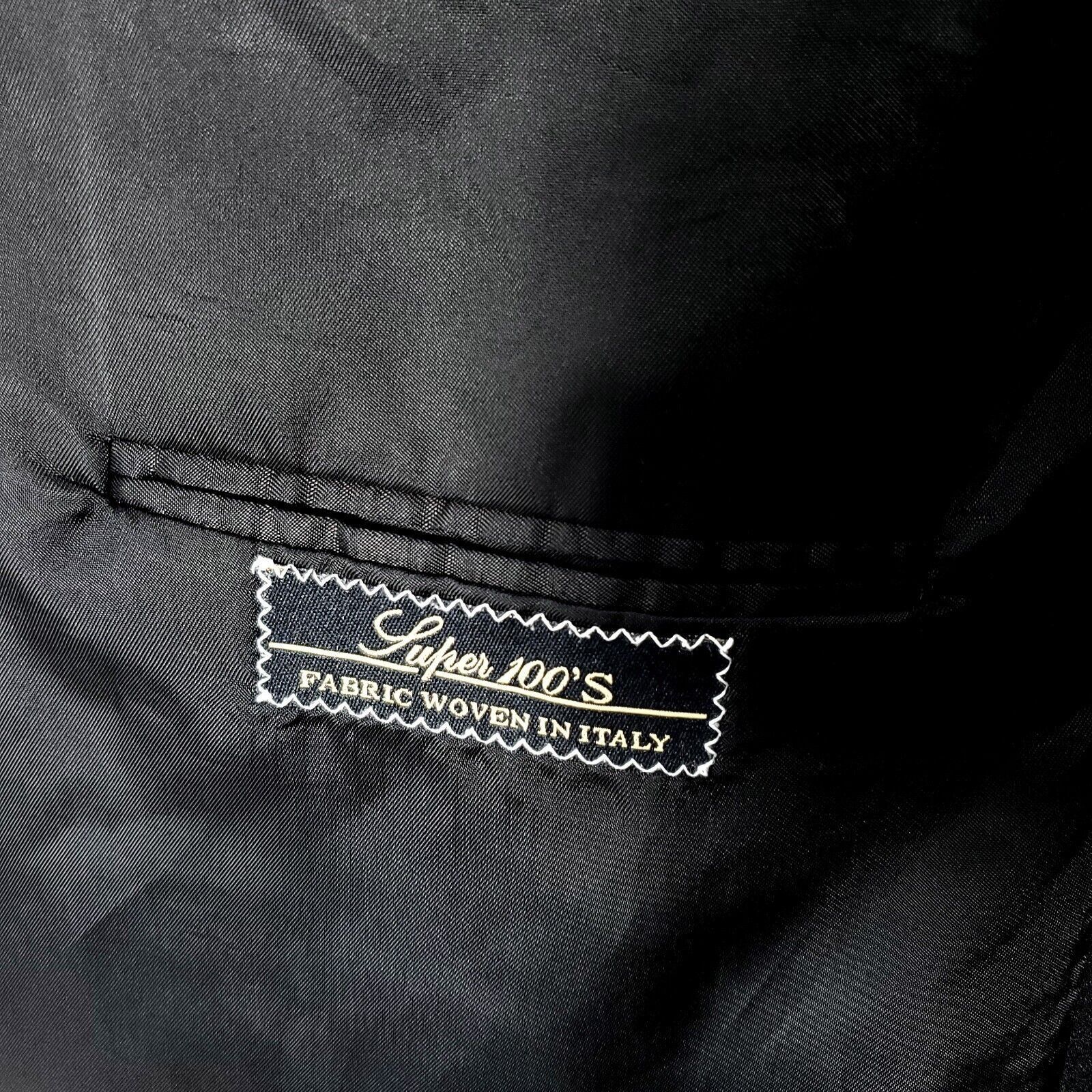 Jack Victor Jack Victor Super 100s Wool 1 Felt Button Tuxedo Jacket 46L Size 48L - 9 Thumbnail