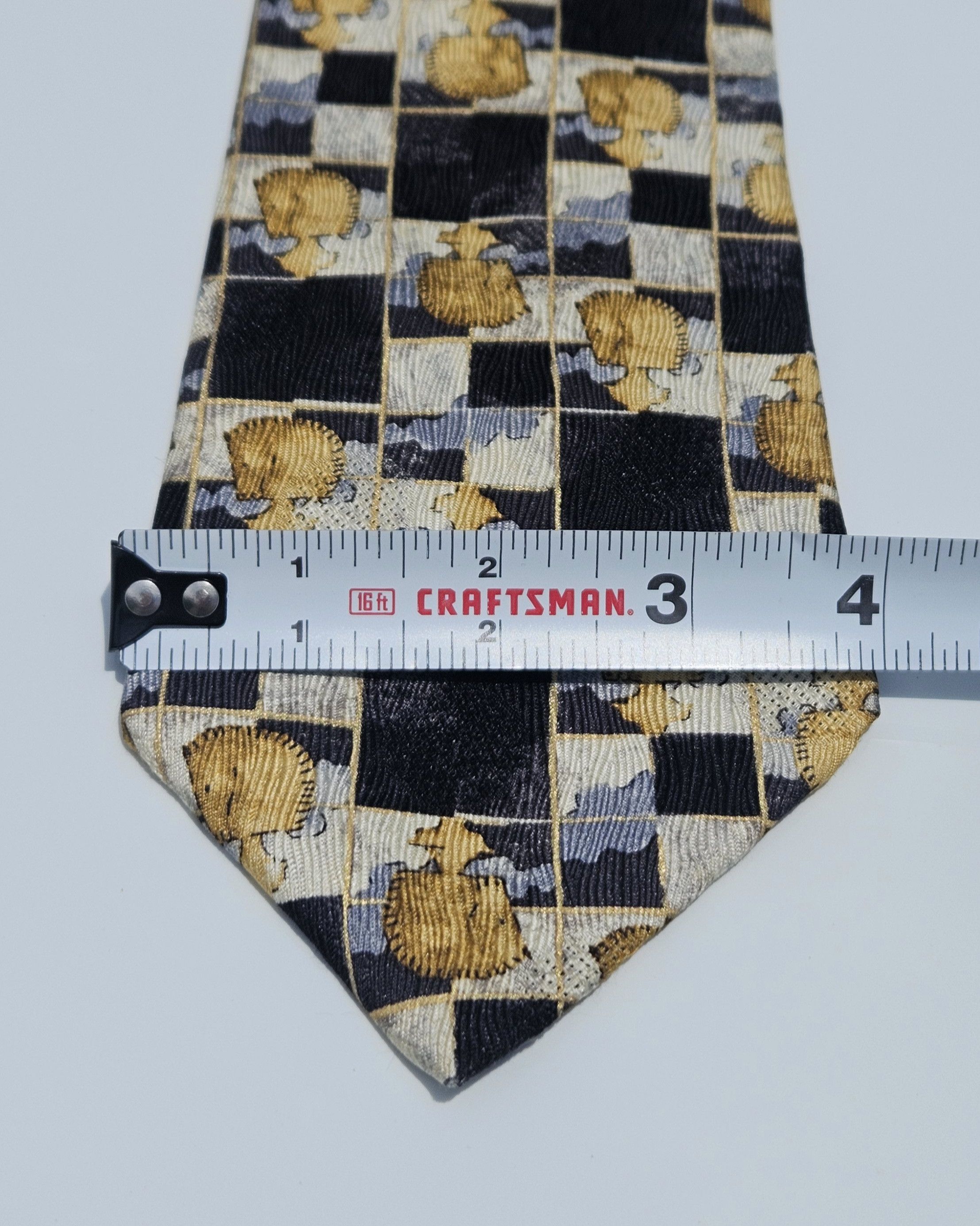 Ermenegildo Zegna Vintage Ermenegildo Zegna Silk Tie Surreal Chess Board Size ONE SIZE - 6 Thumbnail
