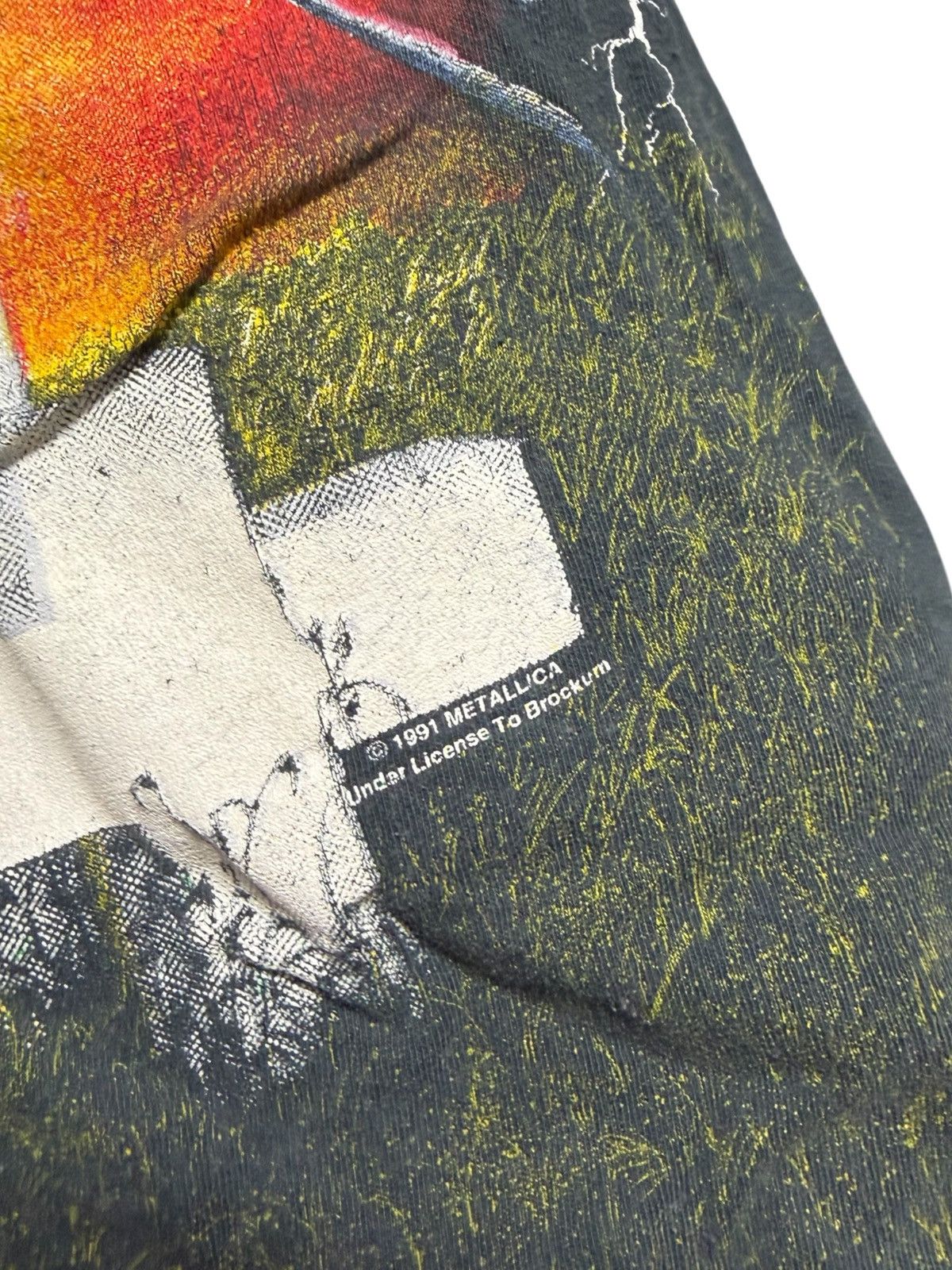 Brockum Vintage 1991 Metallica T-shirt Brockum Rare All Over Print Size US XL / EU 56 / 4 - 4 Thumbnail