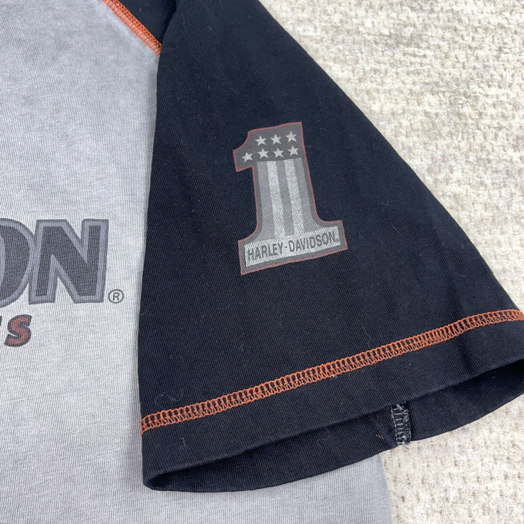 Harley Davidson Harley-Davidson Shirt Men L Black Raglan Short Sleeve Logo 80s Retro Motorcycle North USA Classic Hipster Vintage Not Applicable Size US L / EU 52-54 / 3 - 7 Thumbnail