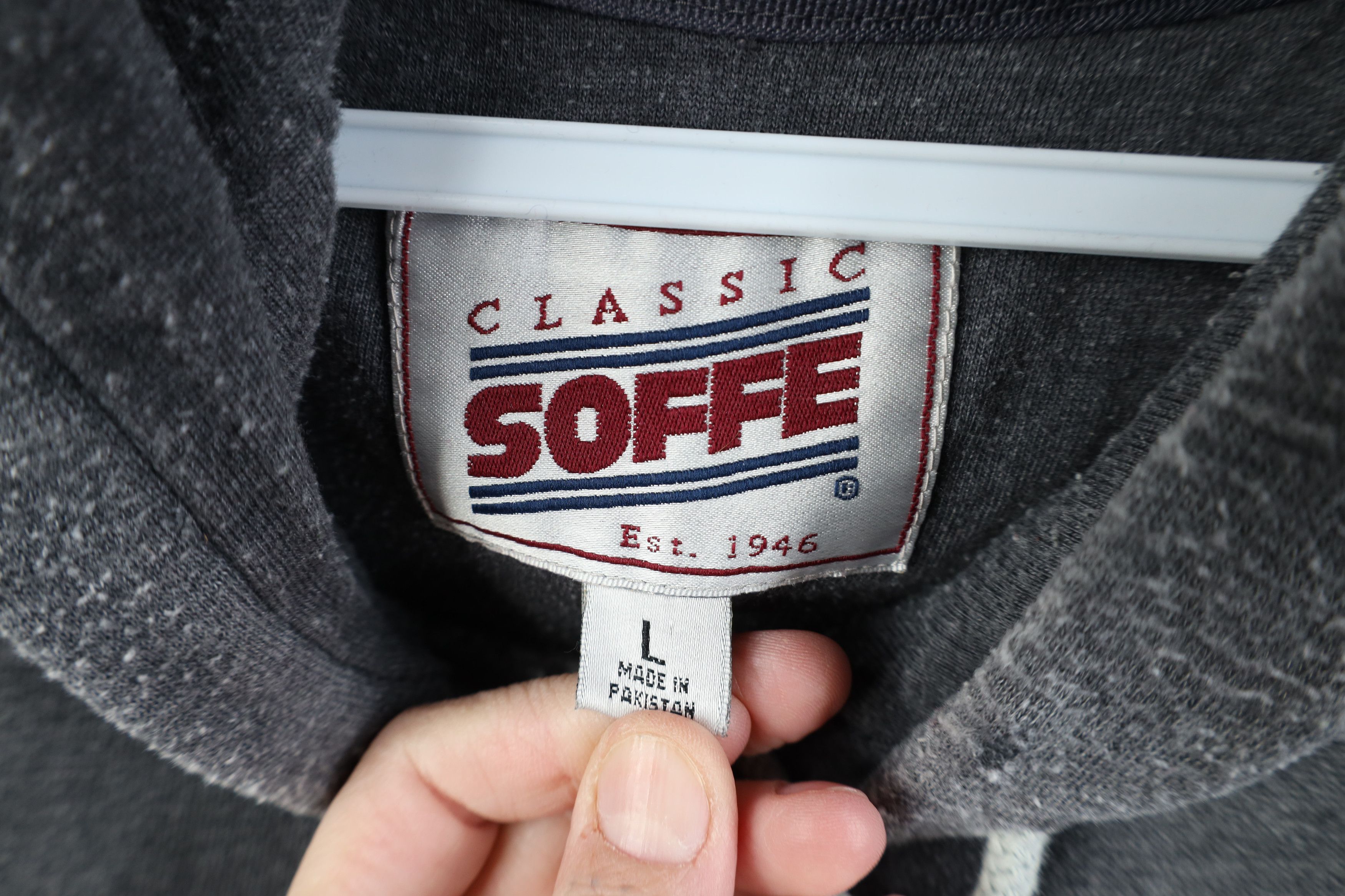 Vintage Vintage 90s Ohio State University Hoodie Sweatshirt Gray Size US L / EU 52-54 / 3 - 11 Thumbnail