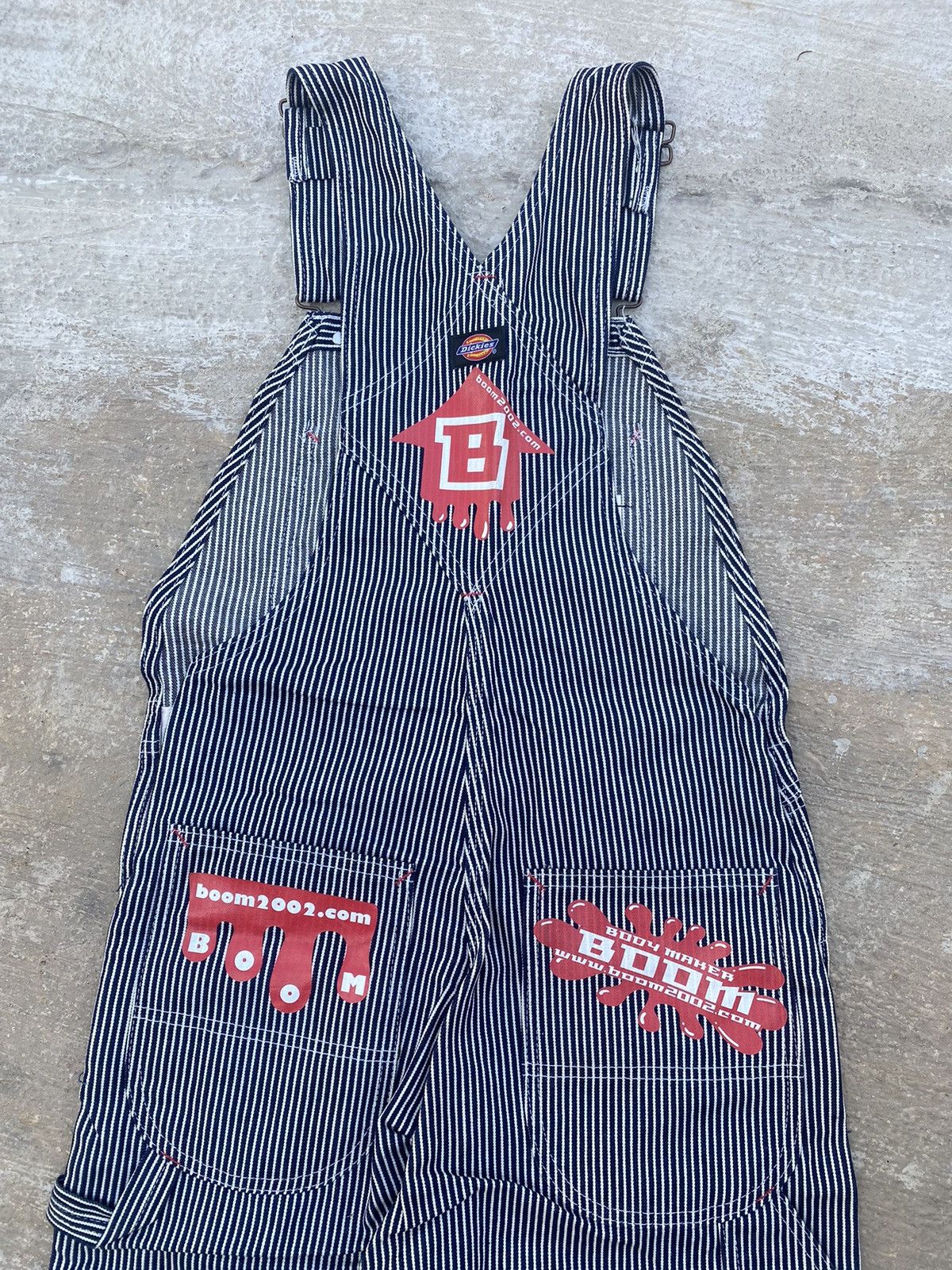 Japanese Brand 🔥 Rare 🔥 Vintage Y2K Dickies Hickory Stripe Overalls Size US 30 / EU 46 - 1 Thumbnail