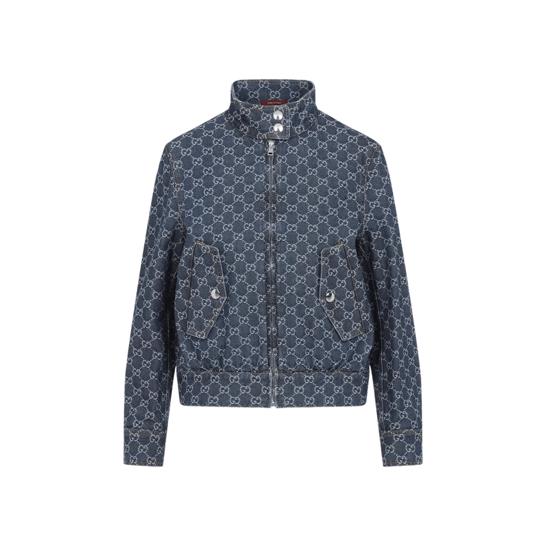 Gucci GUCCI Blue GG Denim Bomber Jacket New & Authentic Size XS / US 0-2 / IT 36-38 - 1 Thumbnail