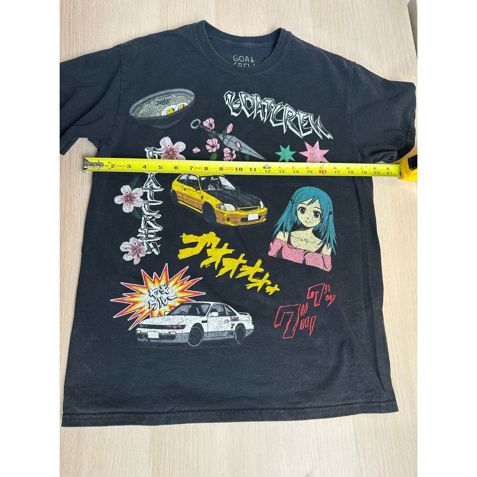 GOAT Crew Goat Crew Anime Black Cotton Anime T-Shirt Size S - MINT Size US S / EU 44-46 / 1 - 5 Thumbnail