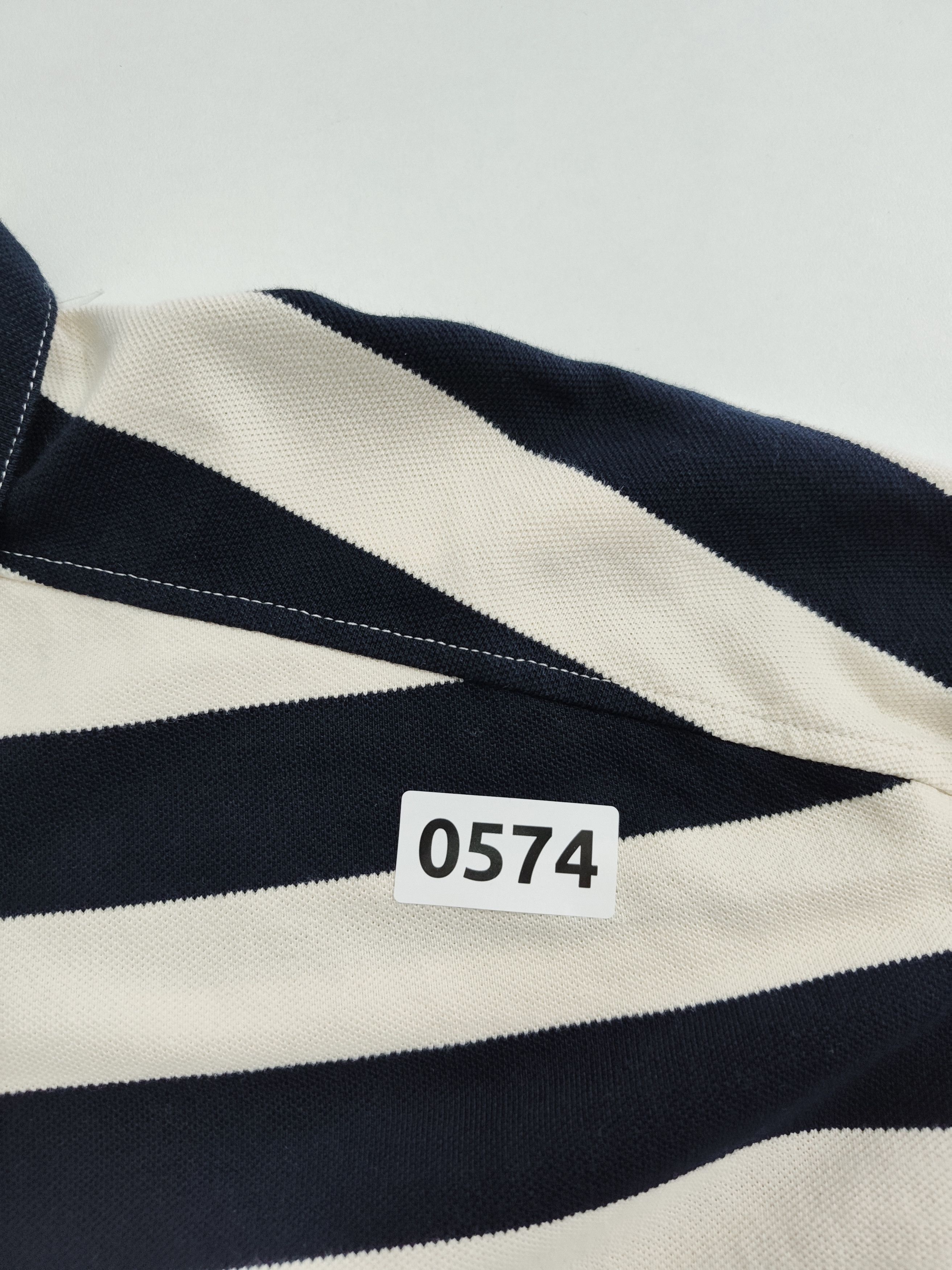 Brain Dead Brain dead x A.P.C. "Striped Pique Polo" Size US L / EU 52-54 / 3 - 8 Thumbnail