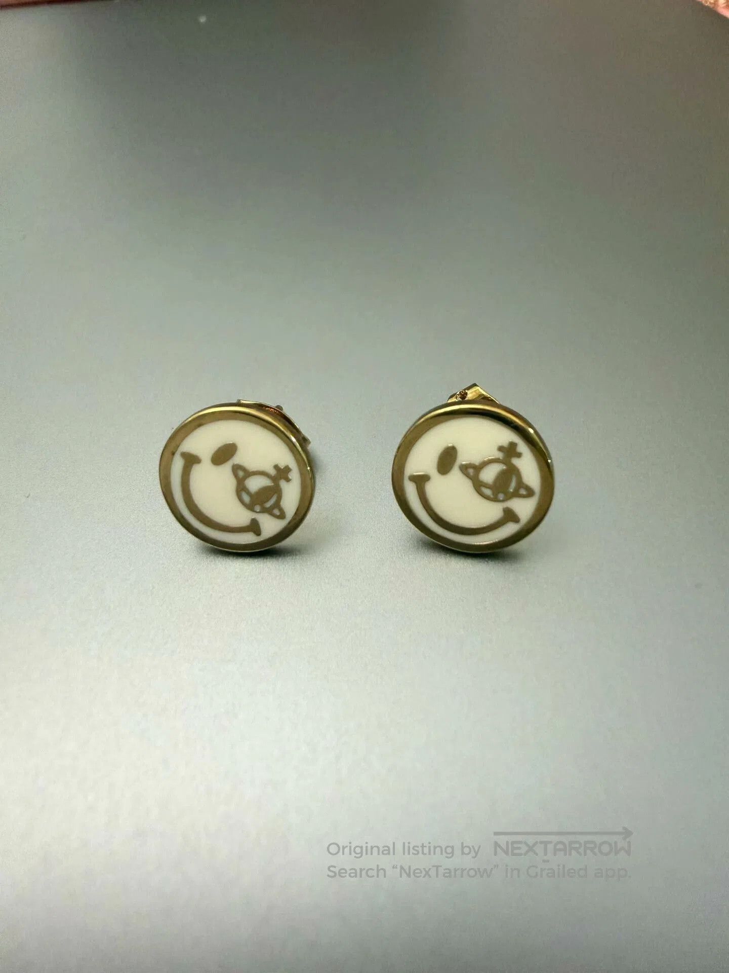 Vivienne Westwood Vivienne Westwood Saturn Emoji Earrings. Size ONE SIZE - 1 Thumbnail