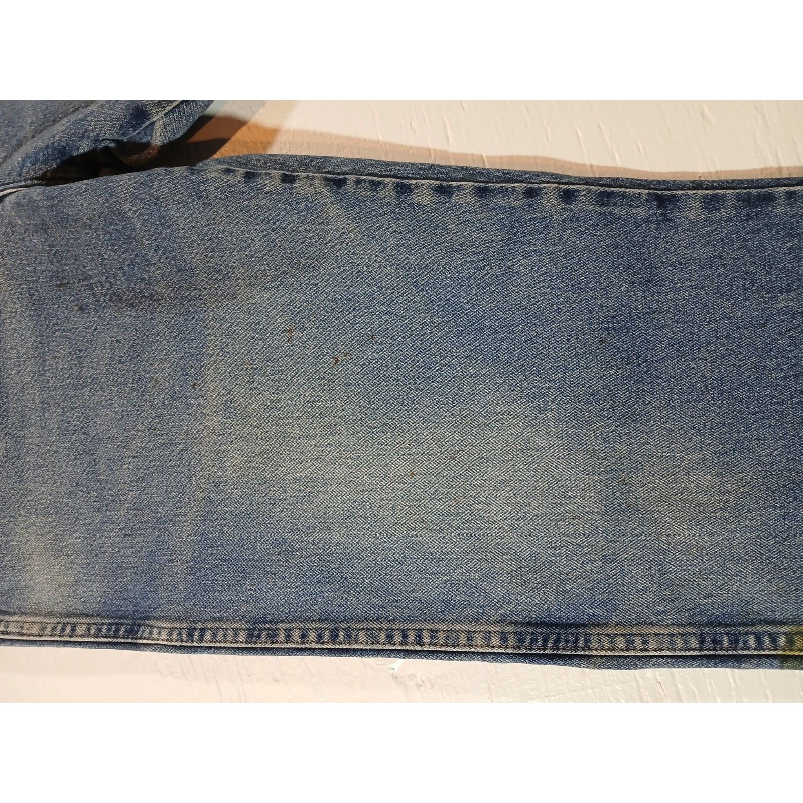 Wrangler Wrangler (38 X 34) Men's Blue Denim Jeans Size US 38 / EU 54 - 11 Thumbnail